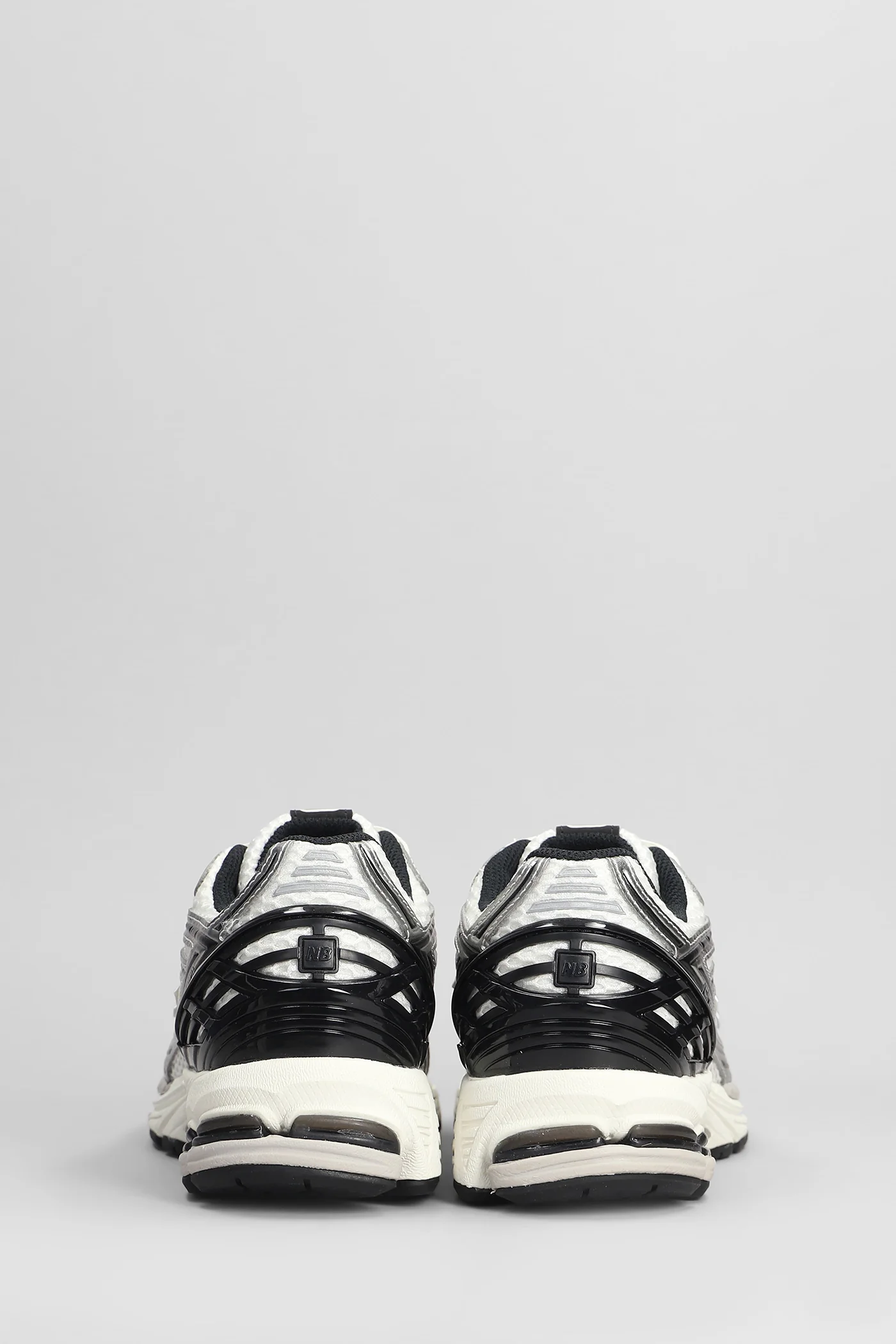 1906 Sneakers in silver leather and fabric - Image 4