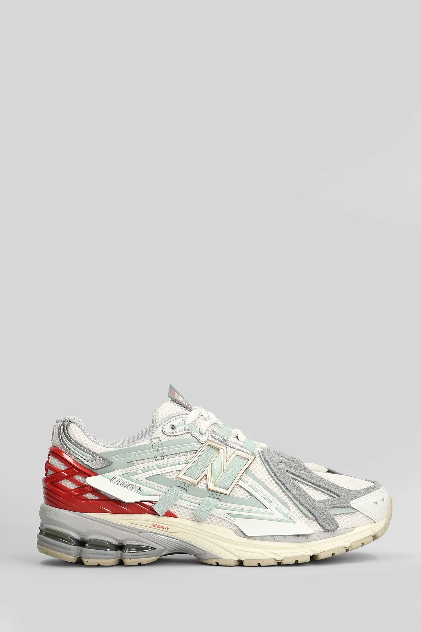 1906 Sneakers in white leather and fabric