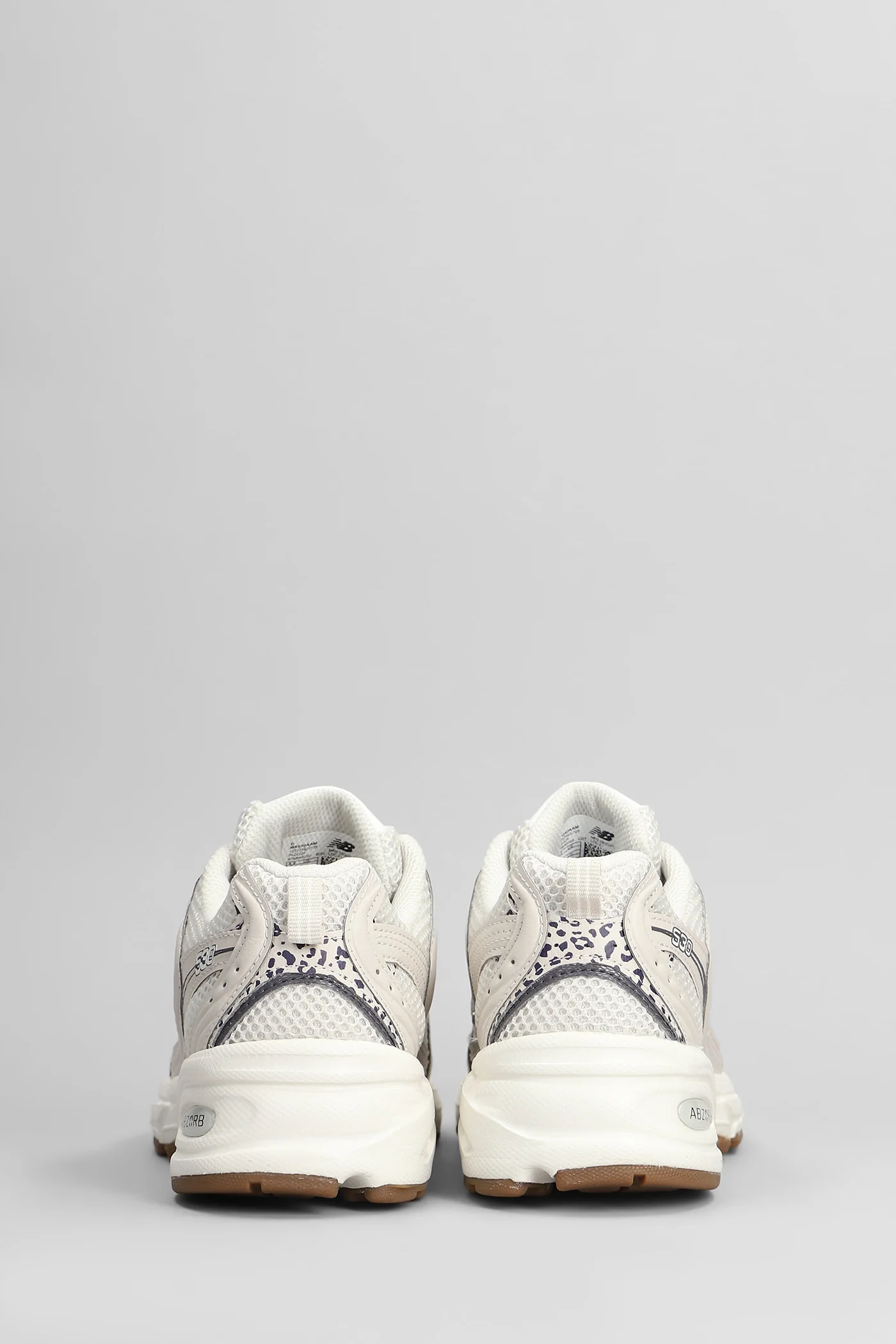 530 Sneakers in beige leather and fabric - Image 4