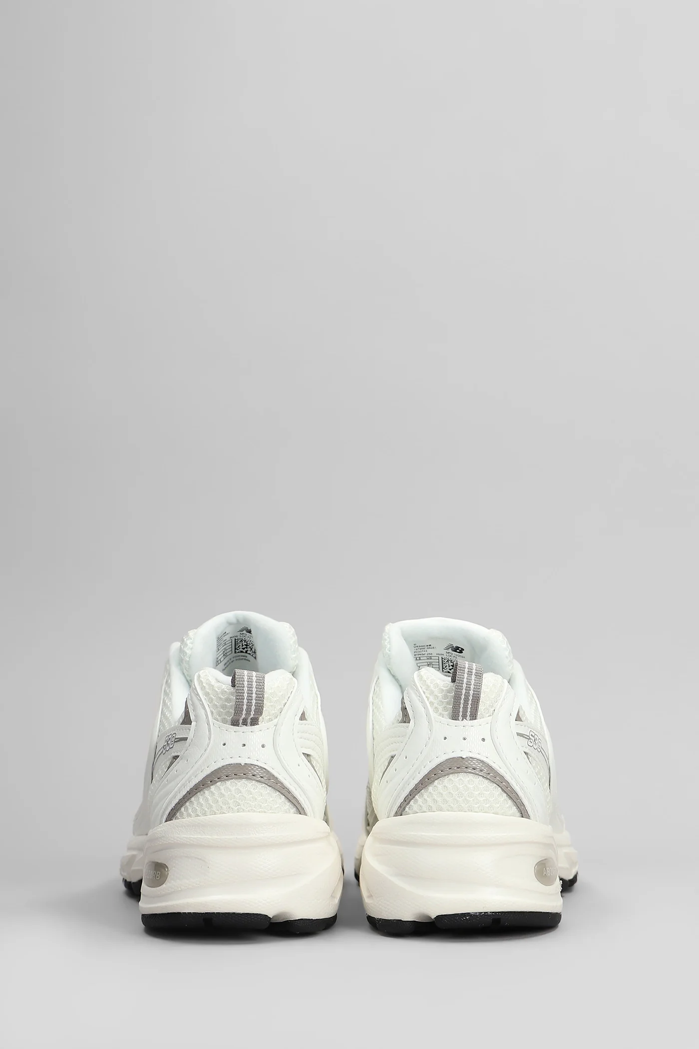 530 Sneakers in white leather and fabric - Image 4