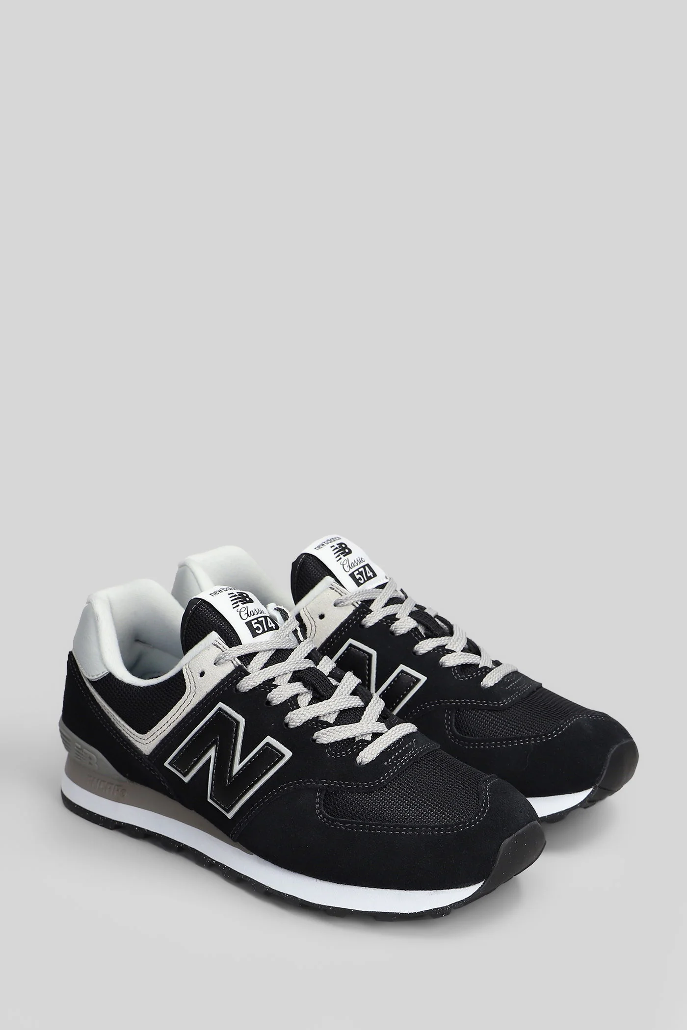 574 Sneakers in black Suede and fabric - Image 2