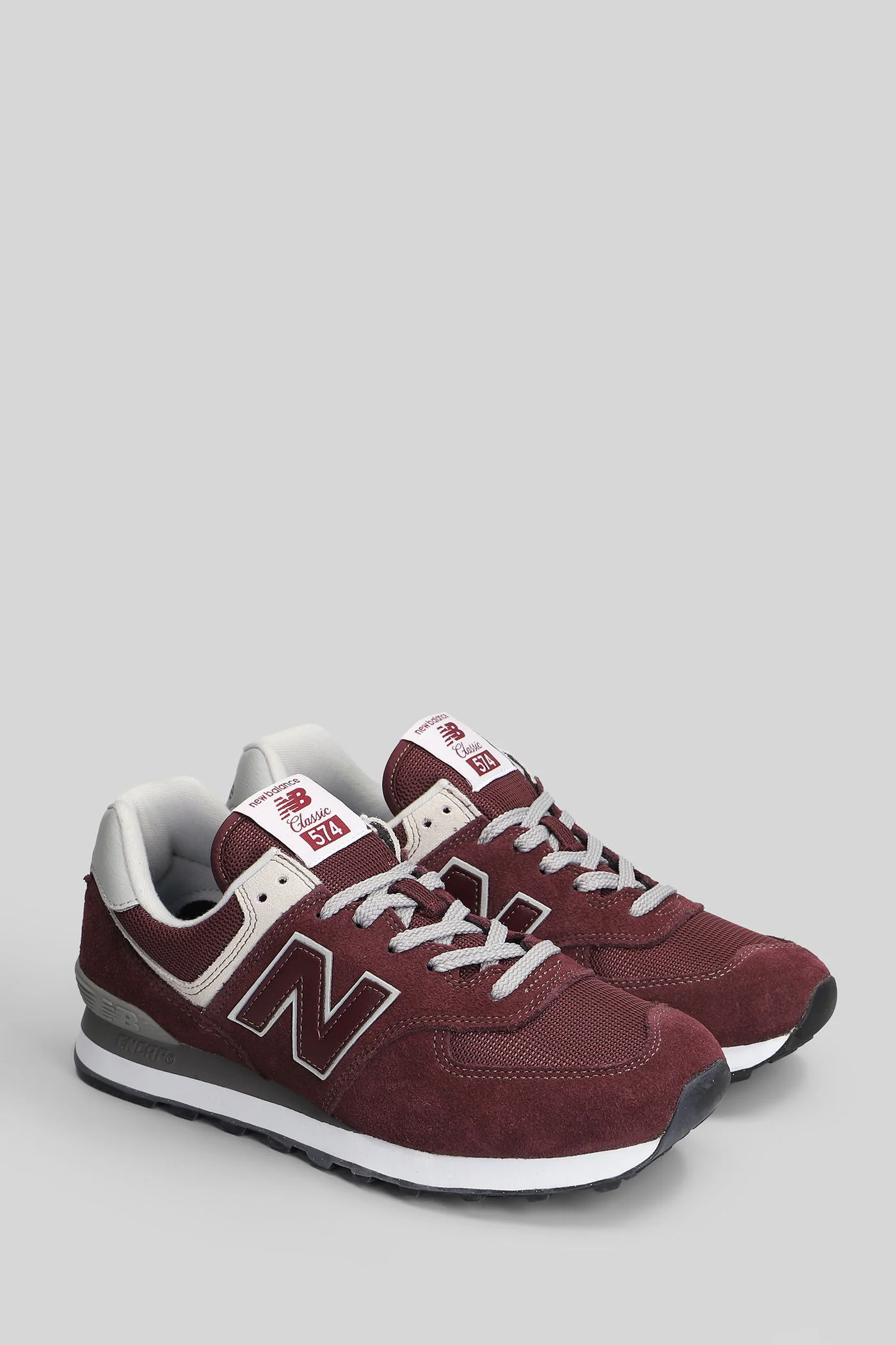 574 Sneakers in bordeaux Suede and fabric - Image 7