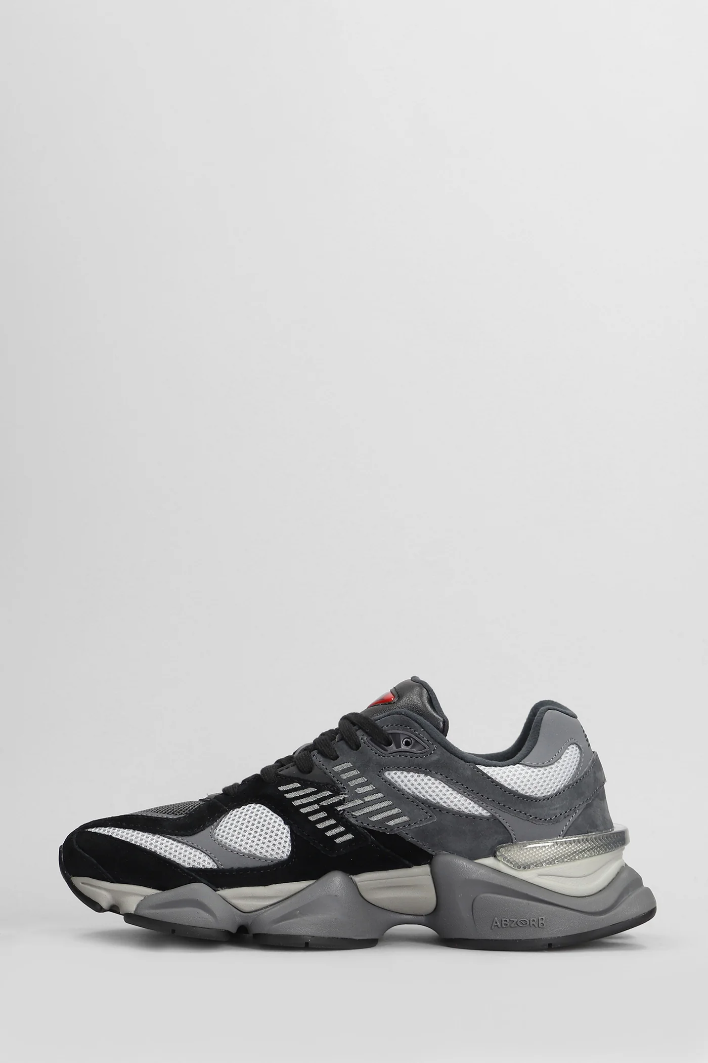 9060 Sneakers in black Suede and fabric - Image 3