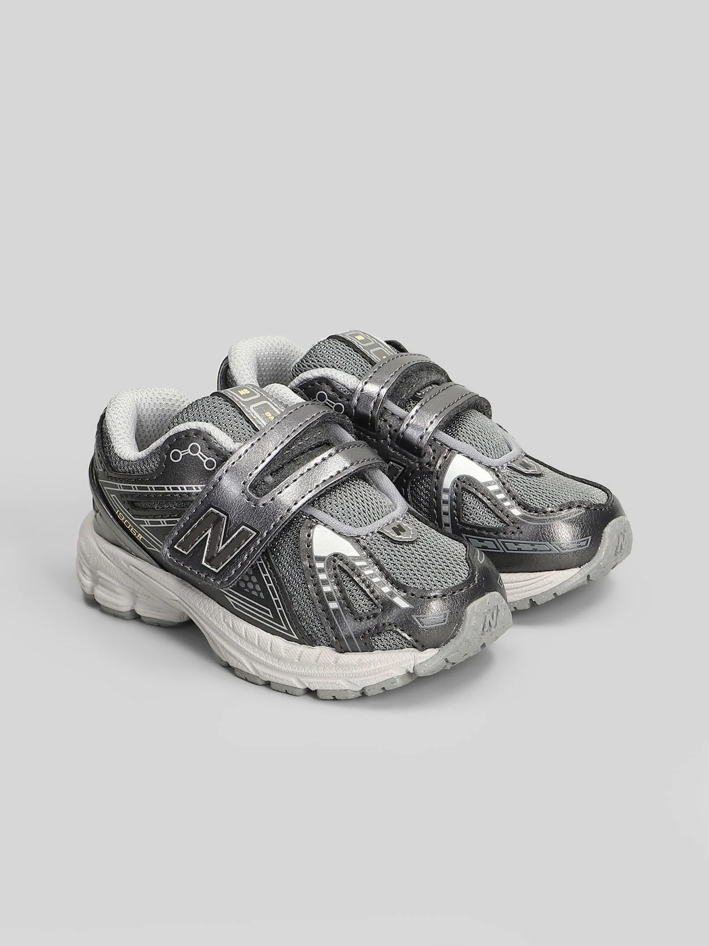 1906 Sneakers in Gunmetal leather and fabric - Image 22