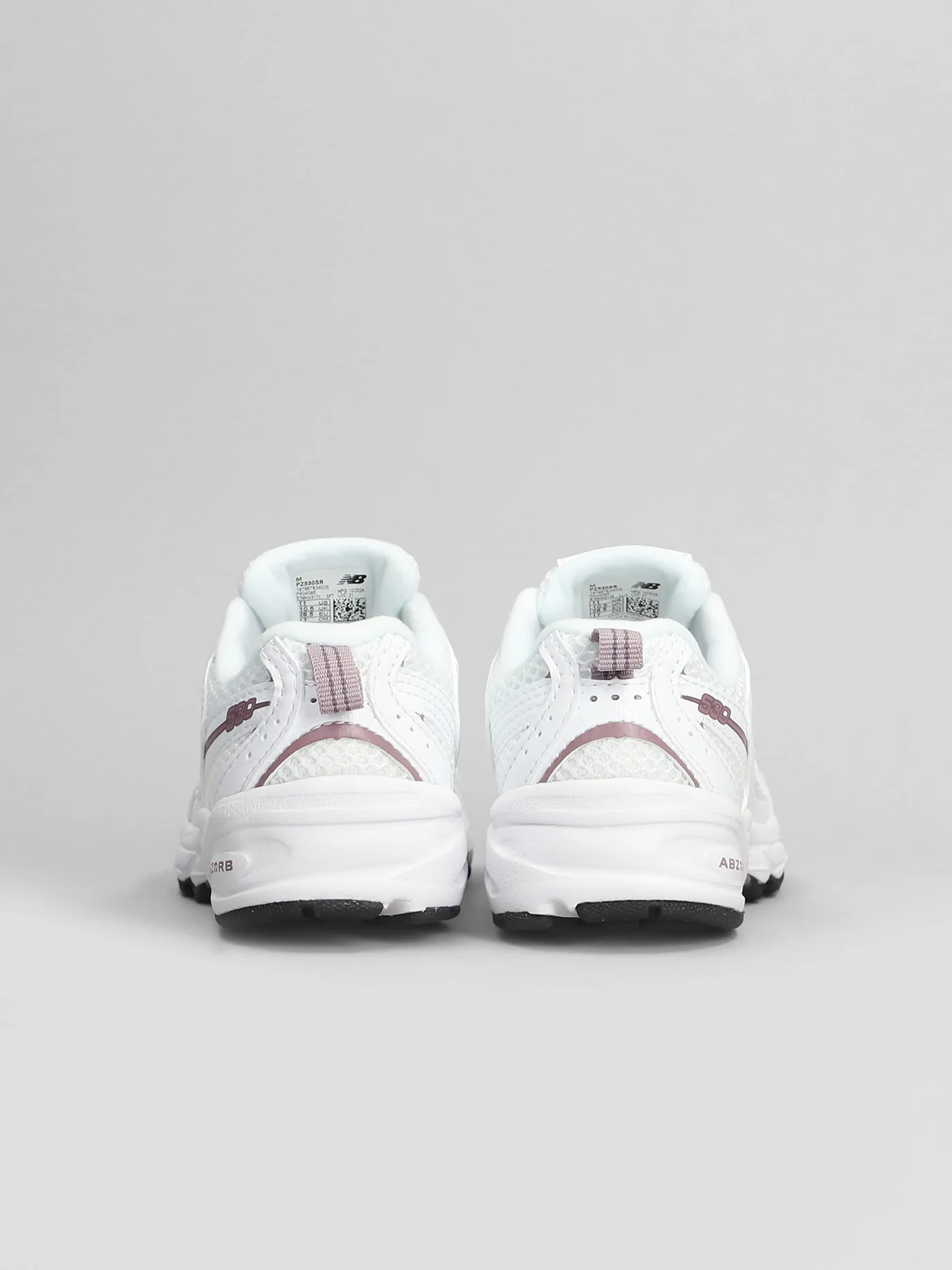 530 Sneakers in white leather and fabric - Image 4