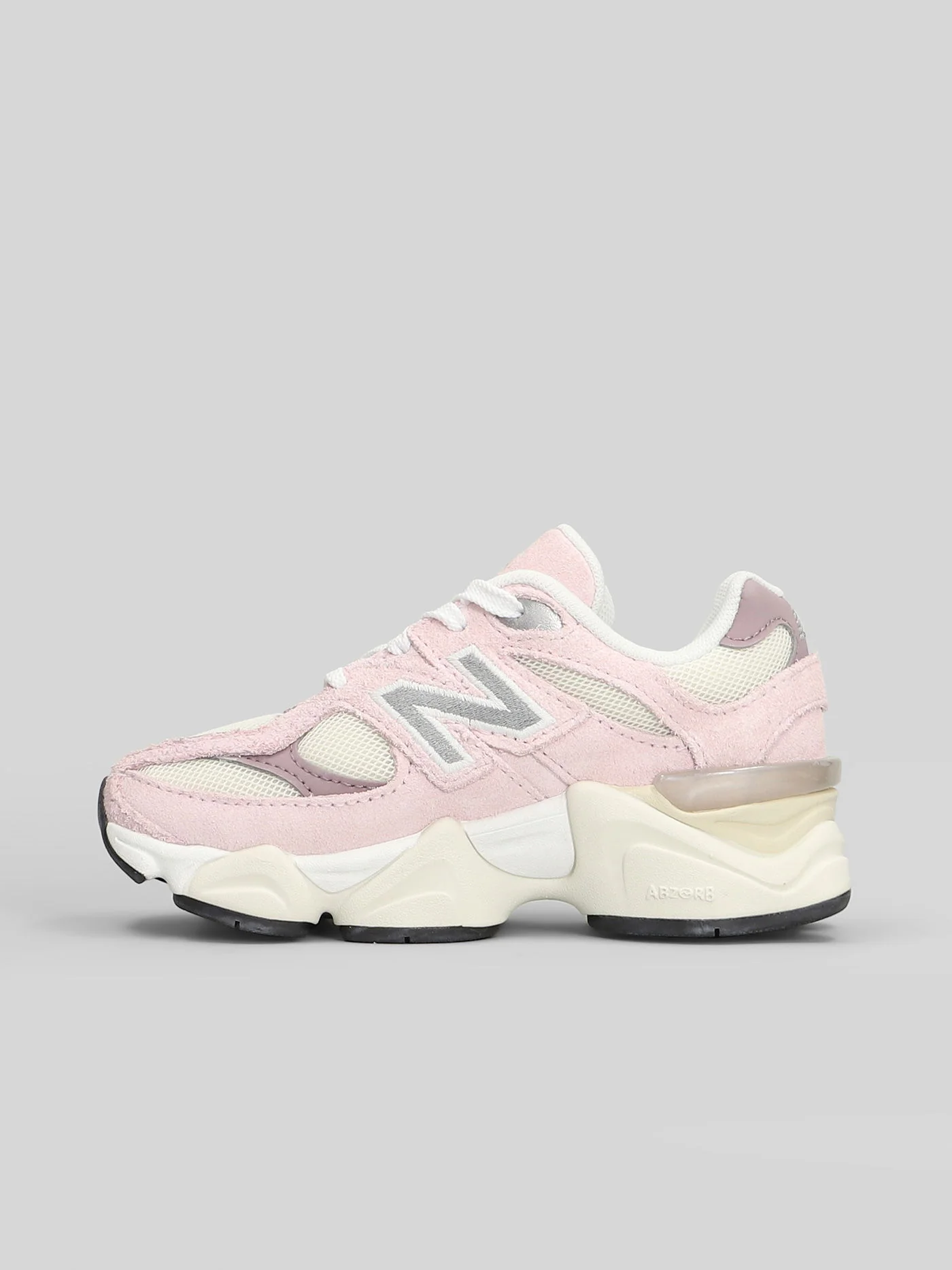 9060 Sneakers in rose-pink Suede and fabric - Image 3