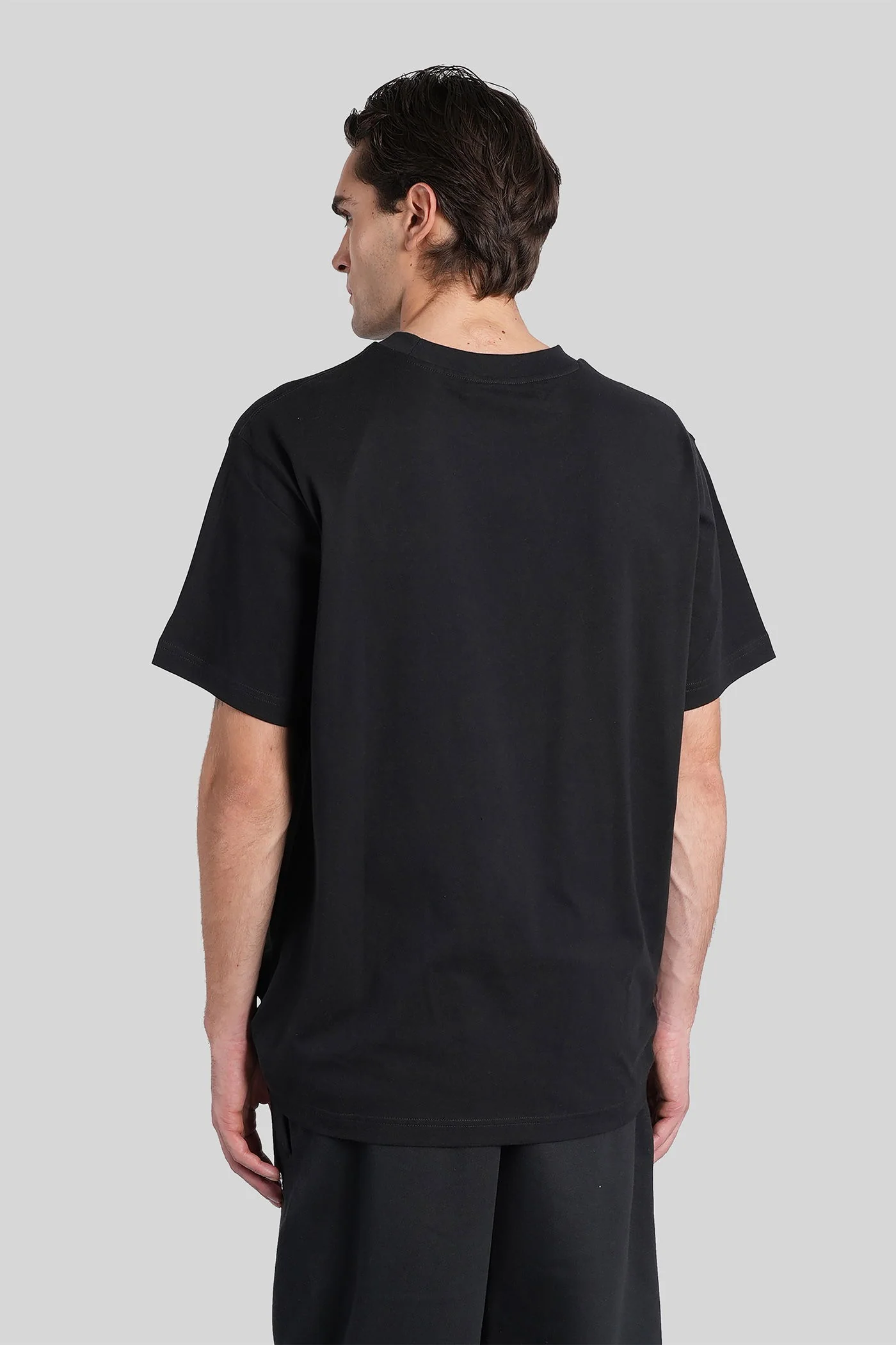 T-Shirt in black cotton - Image 3