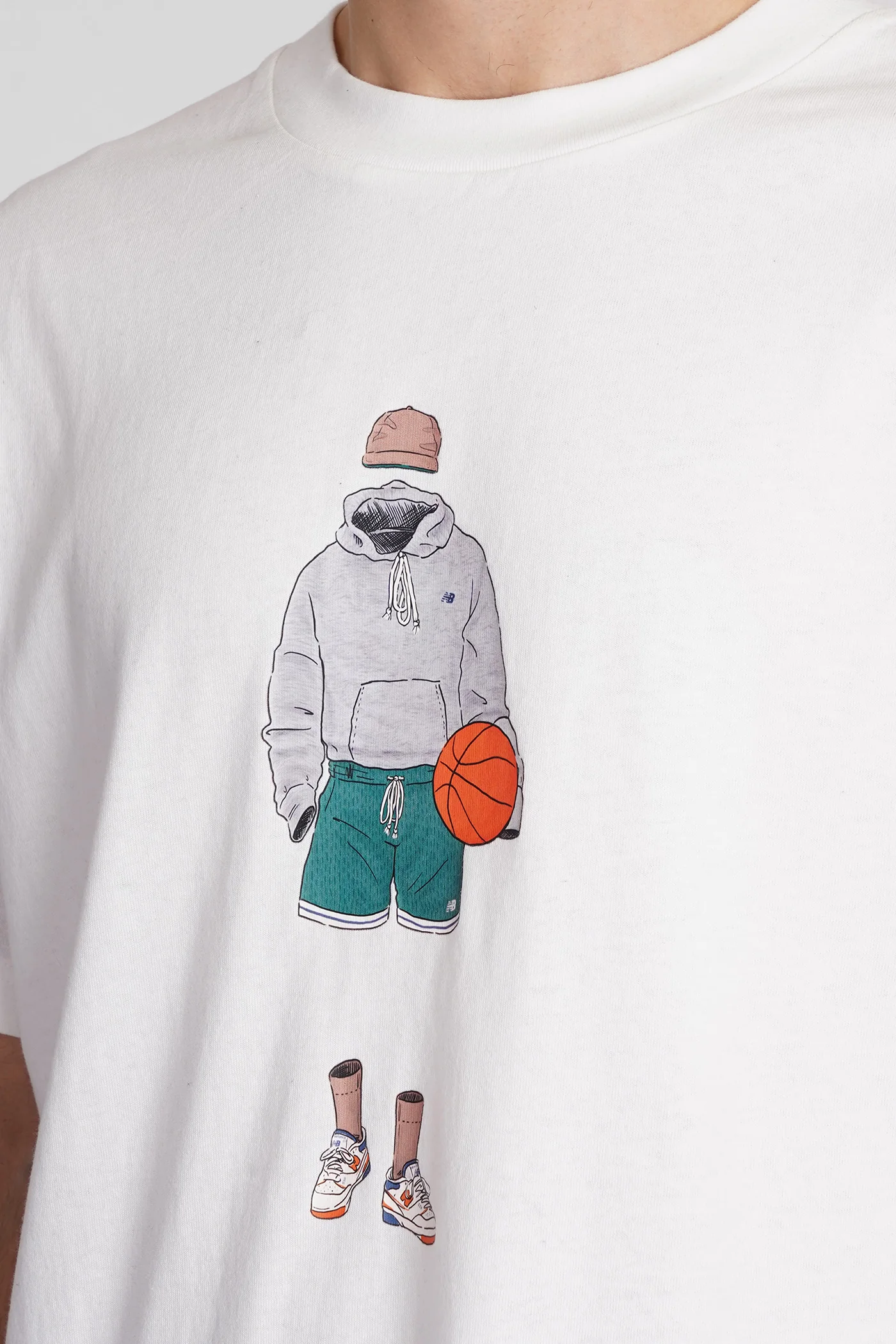 T-Shirt in white cotton - Image 5
