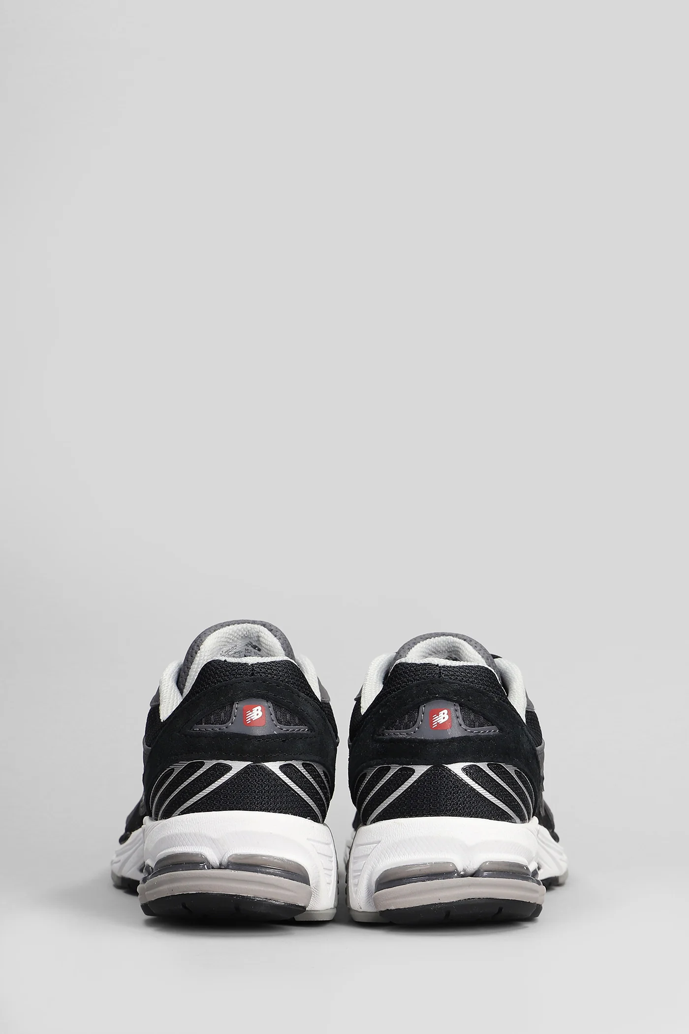 860 Sneakers in black leather and fabric - Image 4