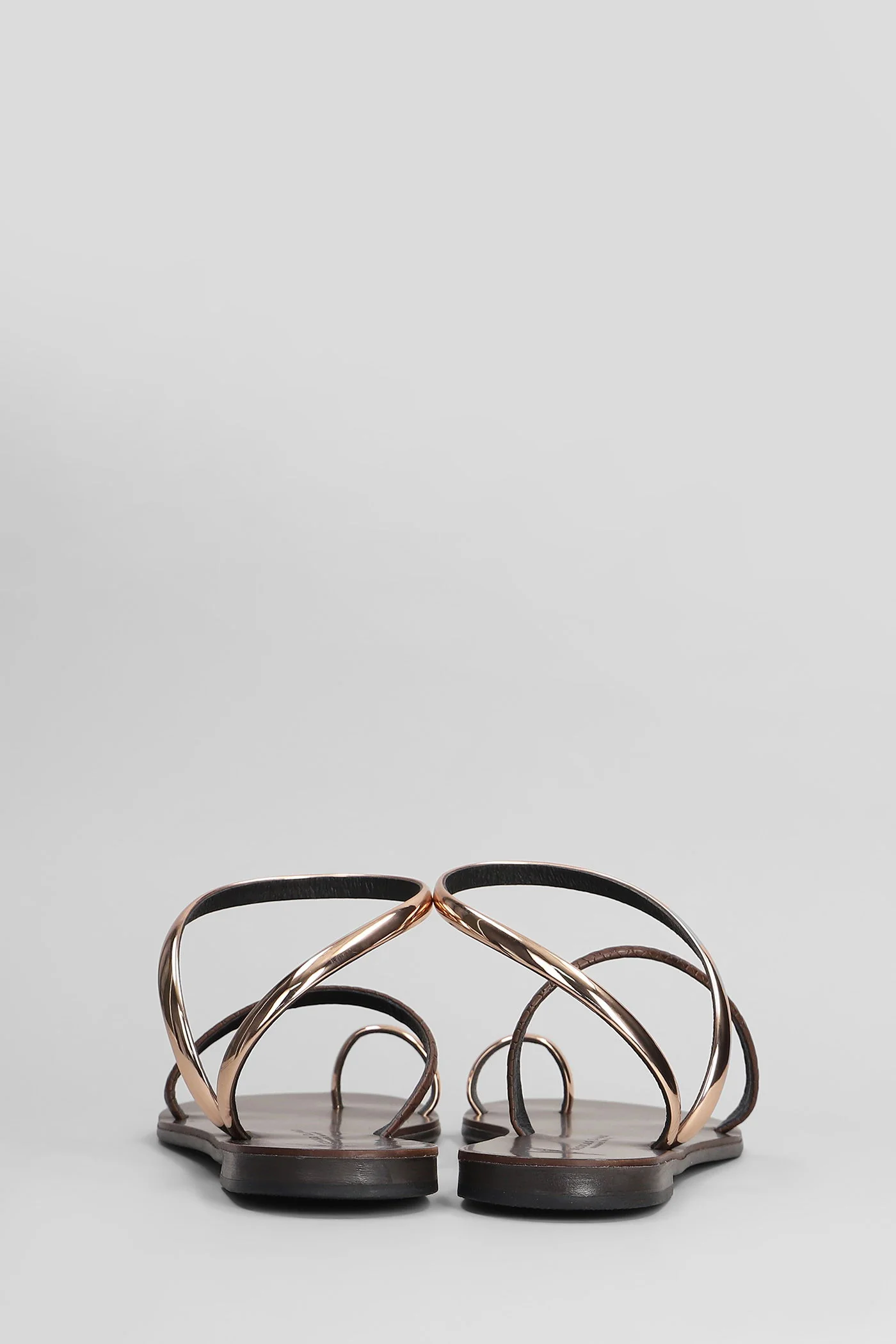 Flats in brown leather - Image 4