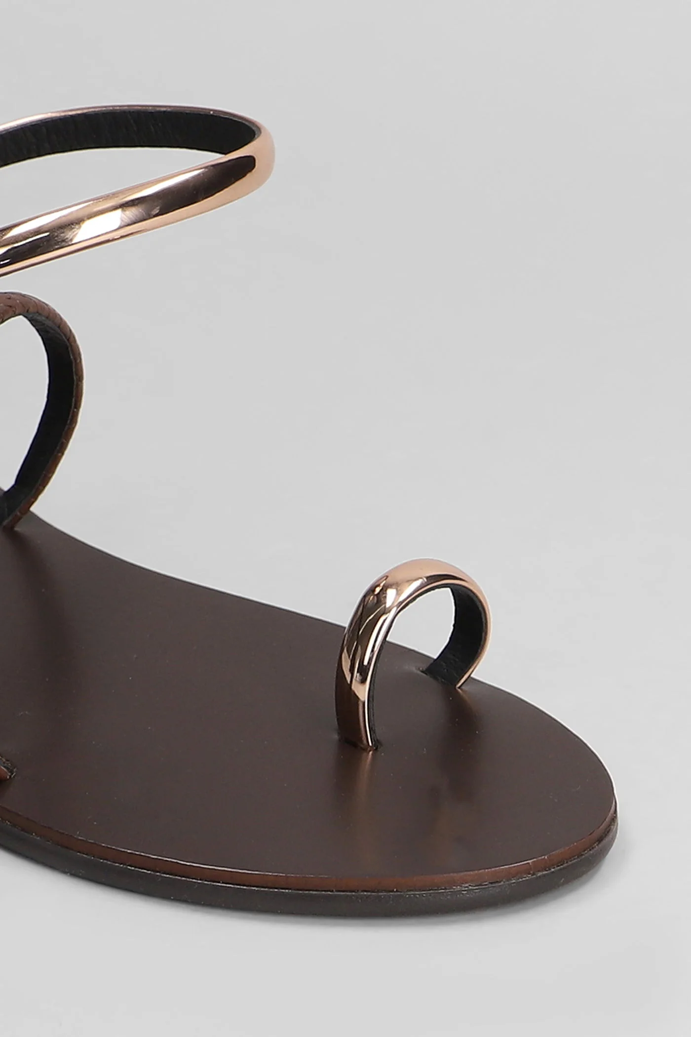 Flats in brown leather - Image 5