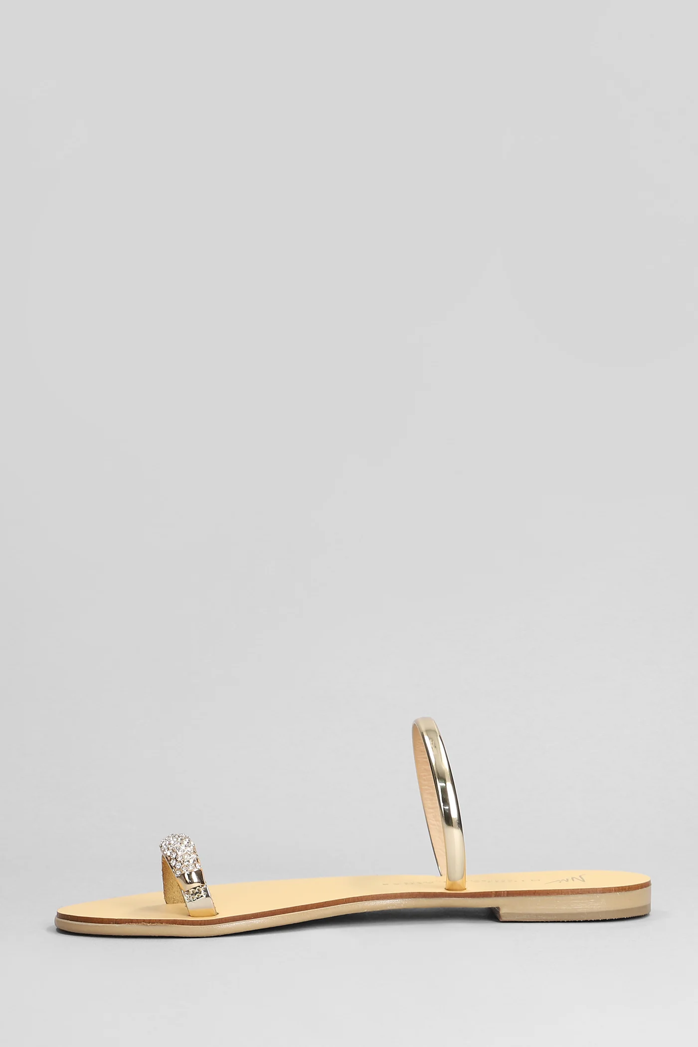 Flats in gold leather - Image 3