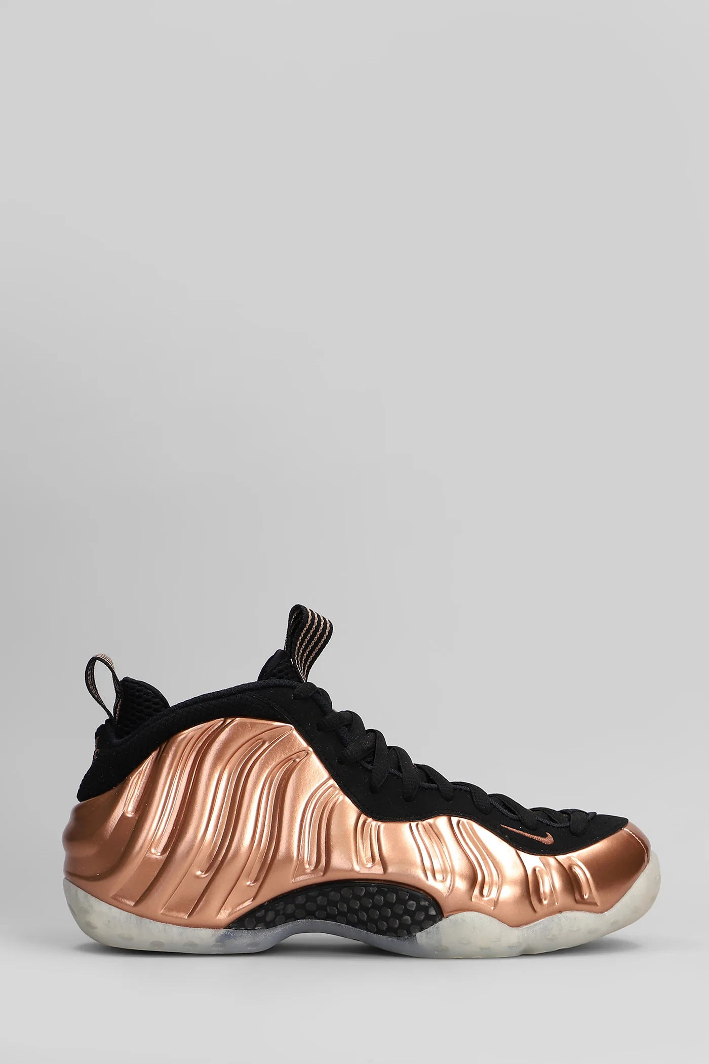 Air Foamposite One Sneakers in copper Suede and fabric