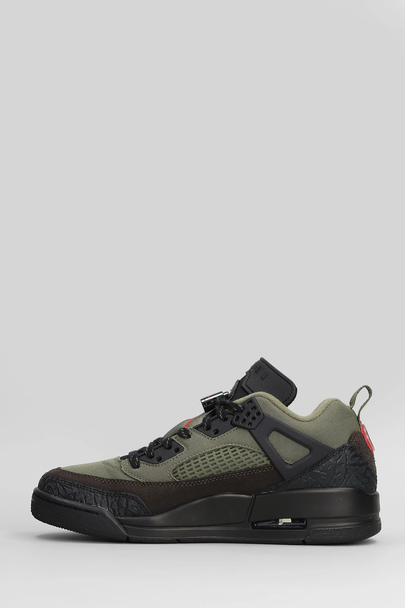 Jordan Spizike Low Sneakers in green Suede and fabric - Image 3