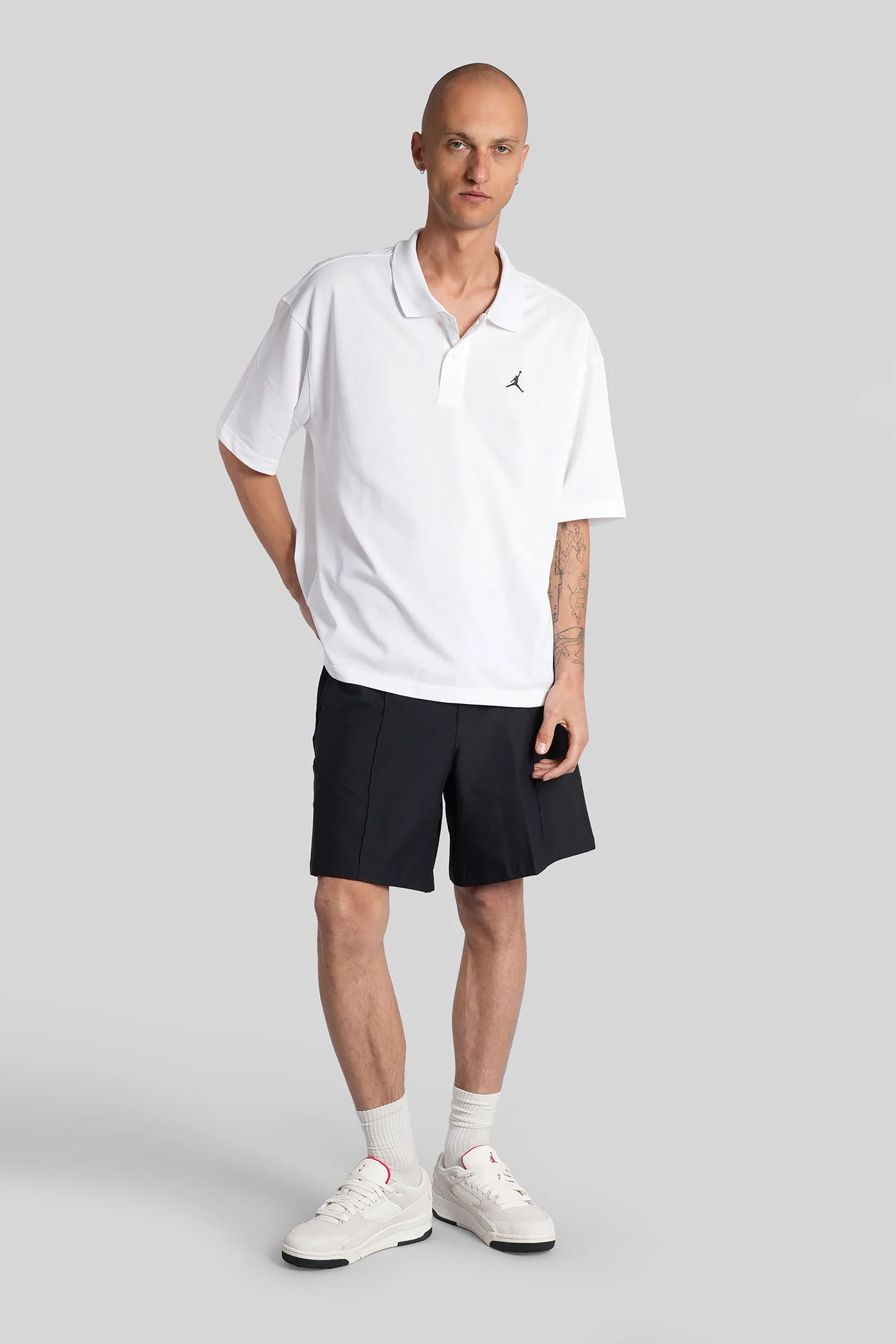 Polo in white cotton - Image 17