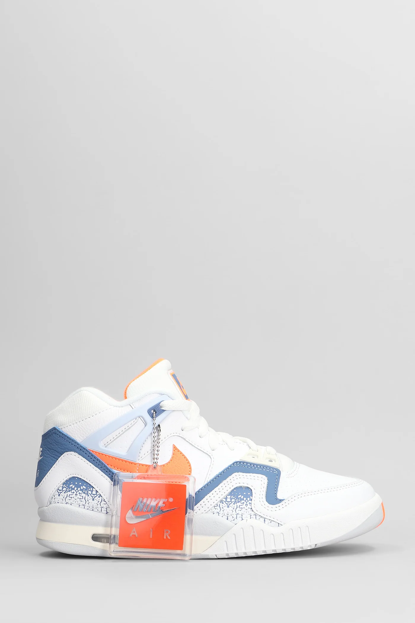 Air Tech Challenge Sneakers in white leather
