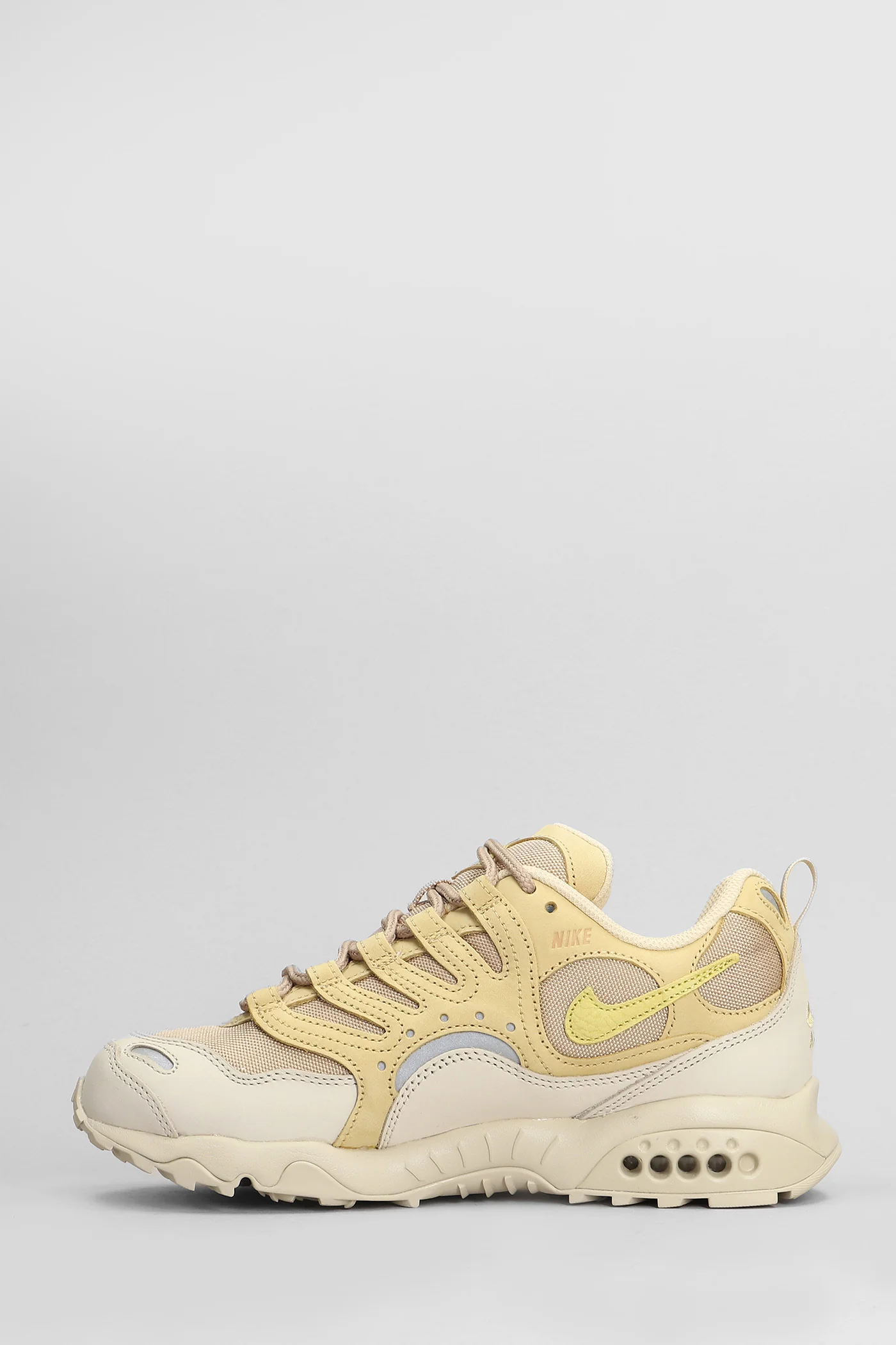 Air Terra Humara Sneakers in beige leather and fabric - Image 3