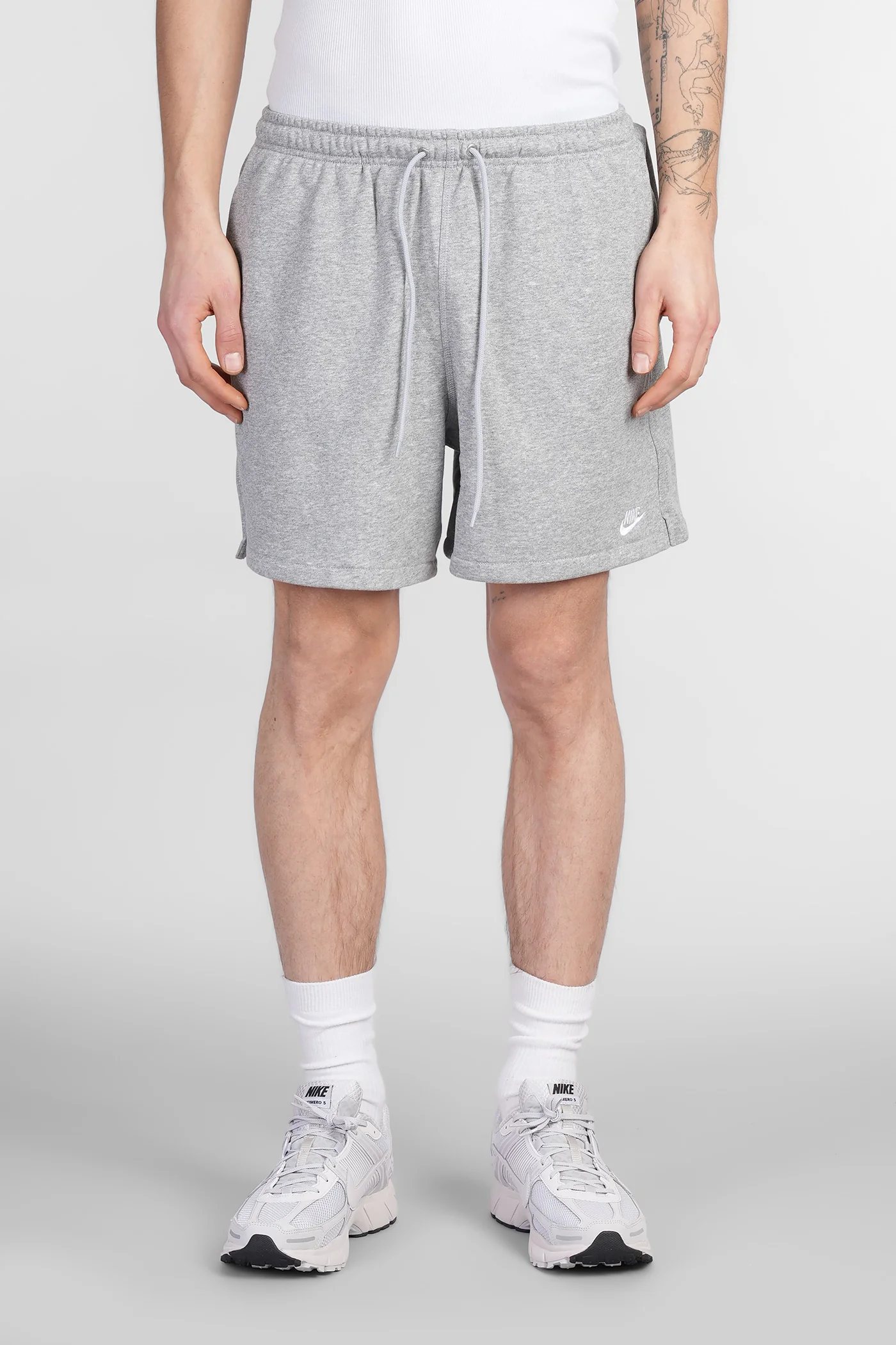 Club Flow Ft Short Shorts in grey cotton - Image 91