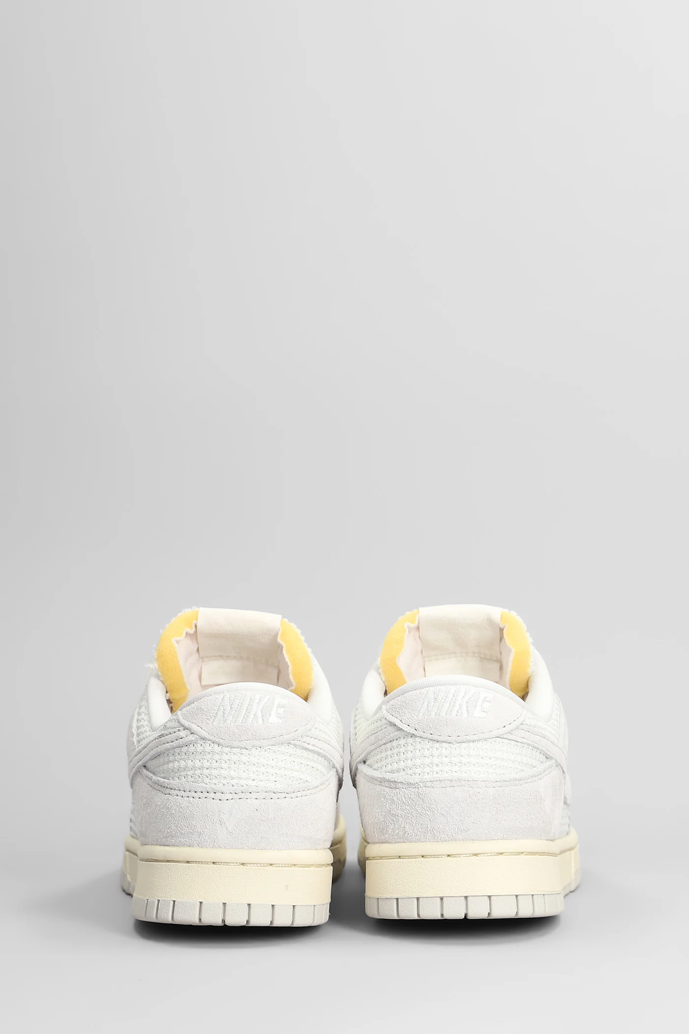 Dunk Low Sneakers in white suede and leather - Image 4