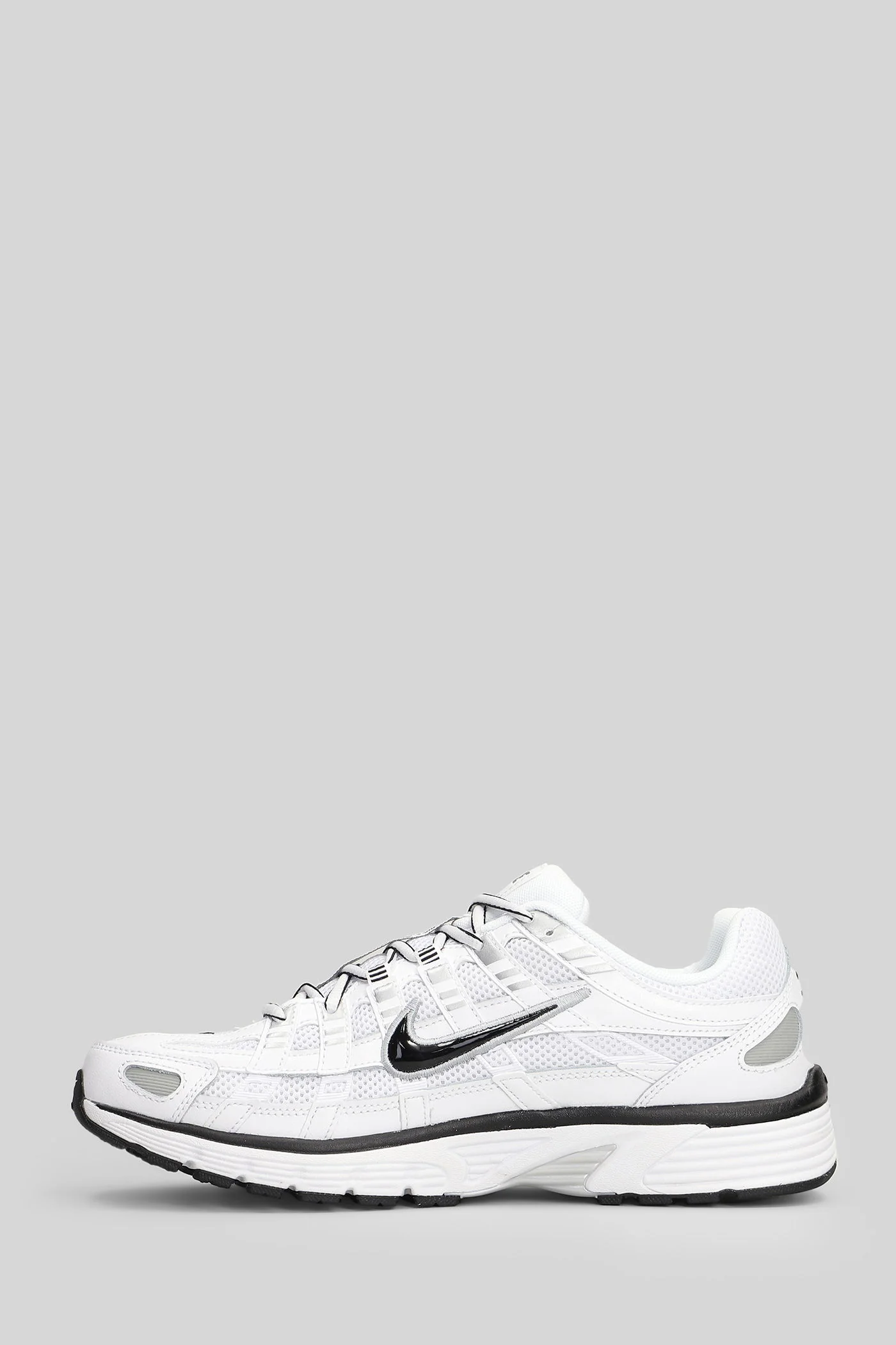 P-6000 Sneakers in white leather and fabric - Image 3