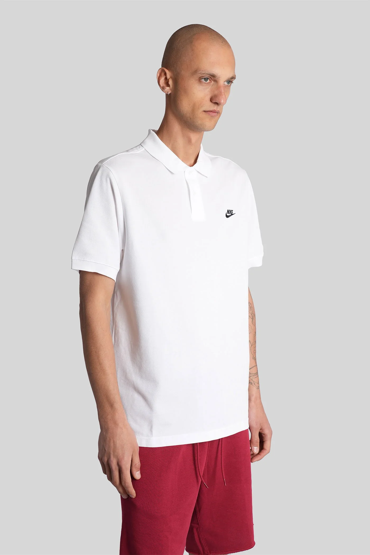 Polo in white cotton - Image 4