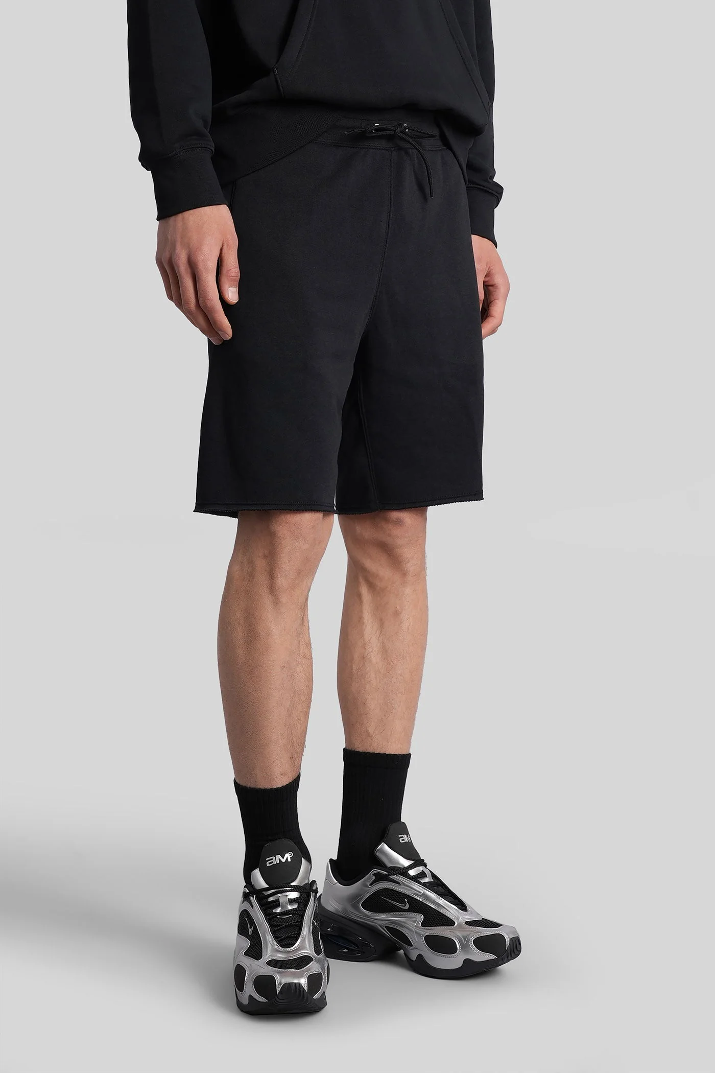 Shorts in black cotton - Image 4