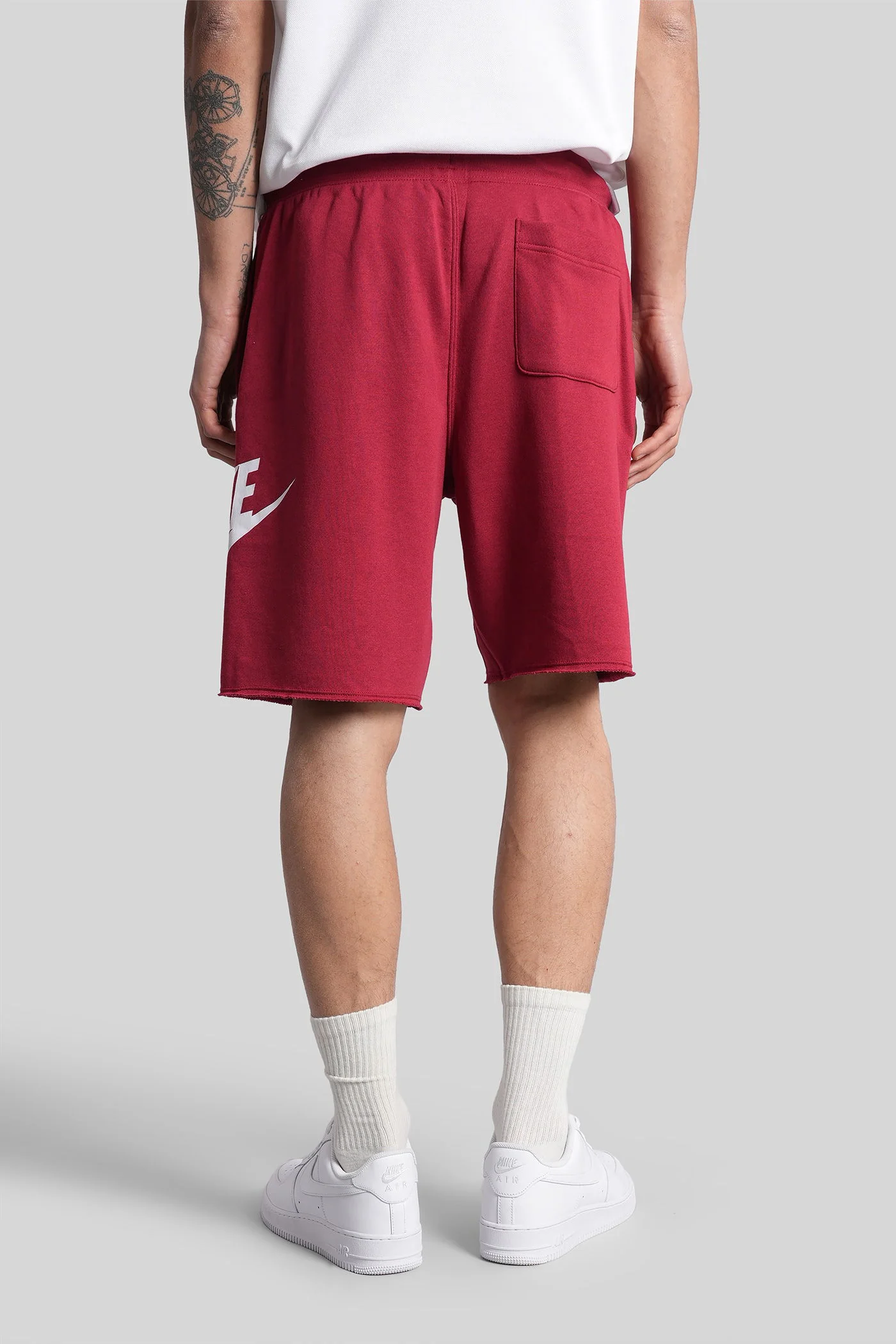 Shorts in bordeaux cotton - Image 3