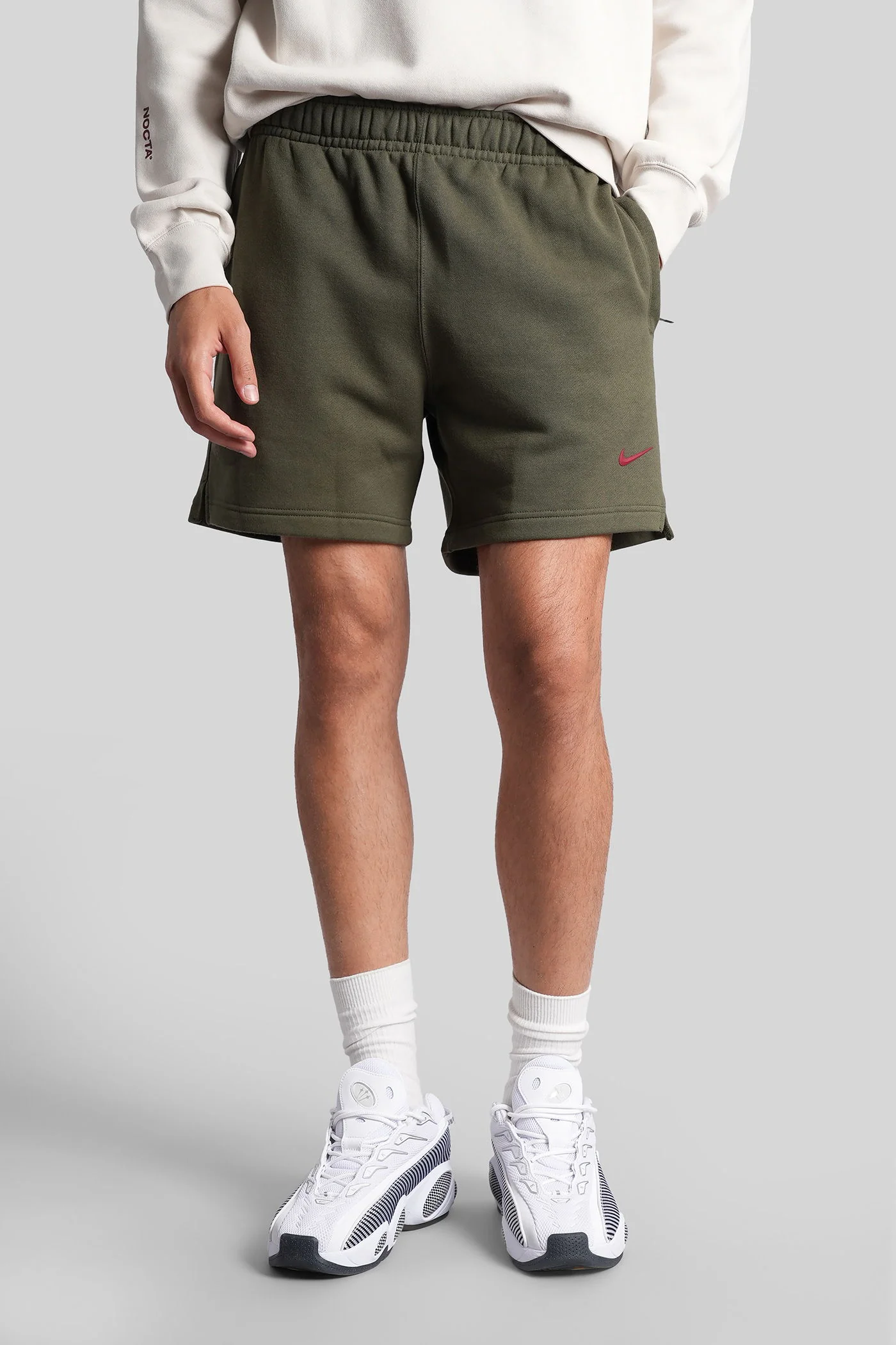 Shorts in green cotton