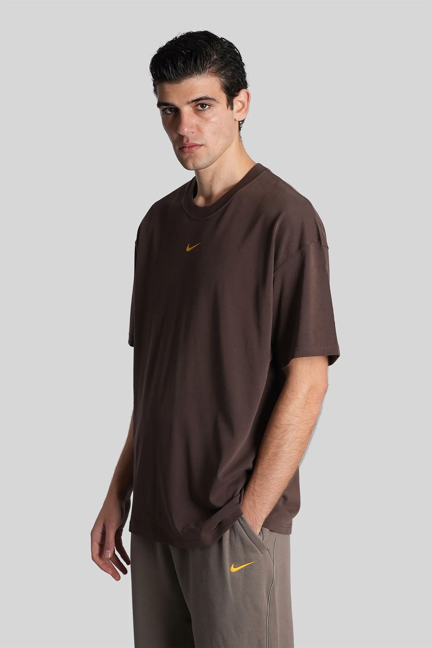 T-Shirt in brown cotton - Image 9