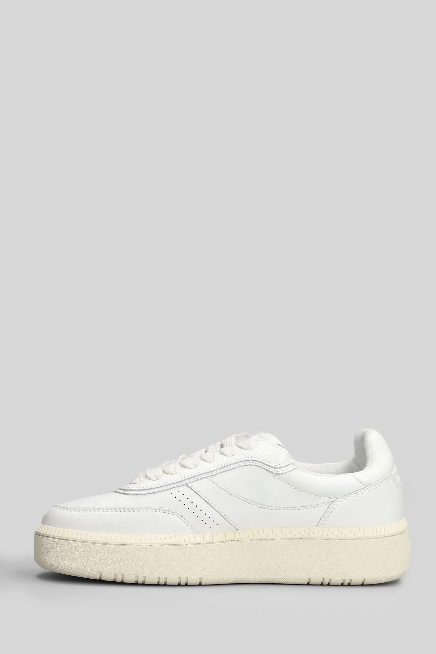 Sneakers in white leather - Image 3