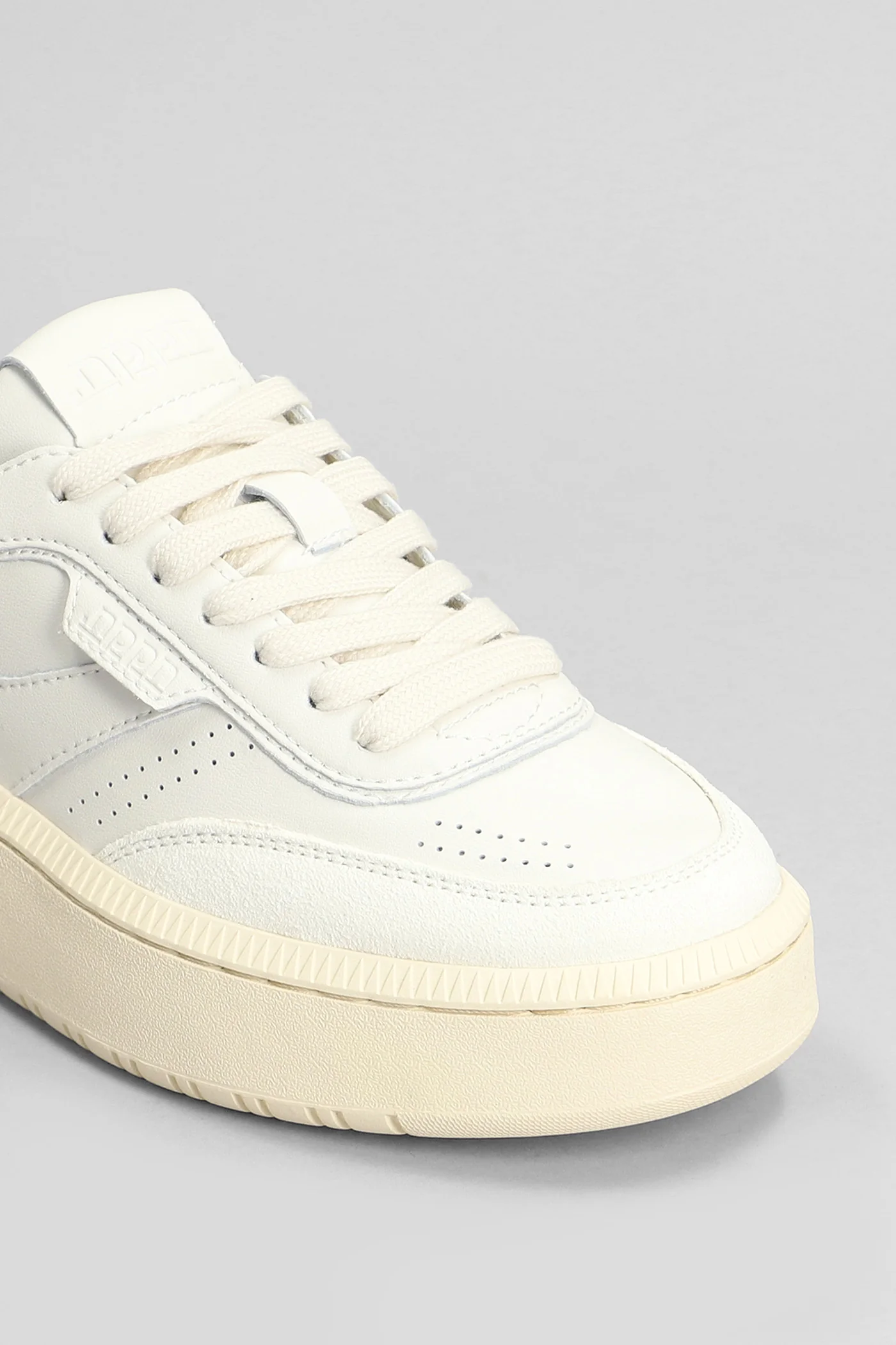 Sneakers in white leather - Image 5