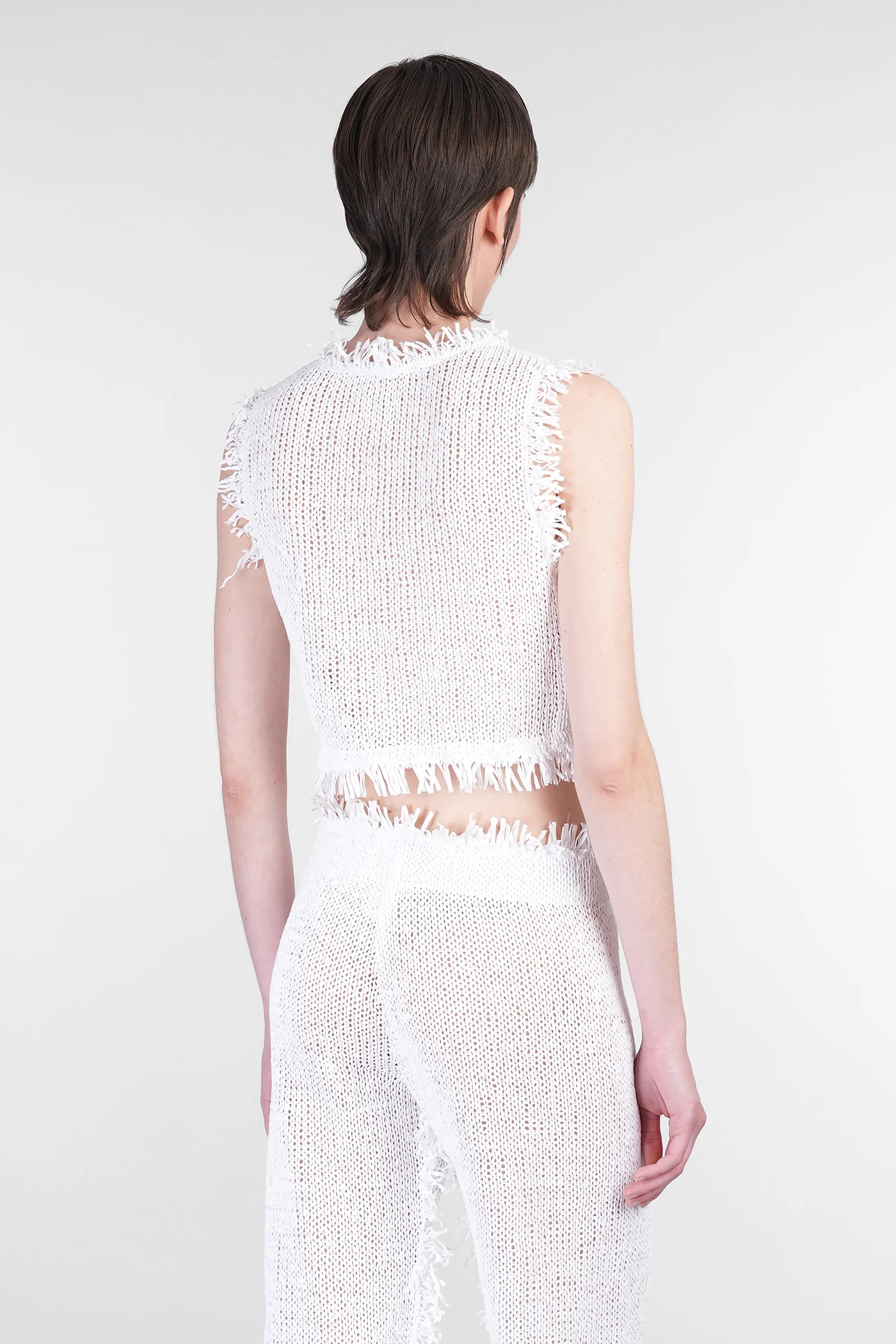 Topwear in white polyester - Image 3