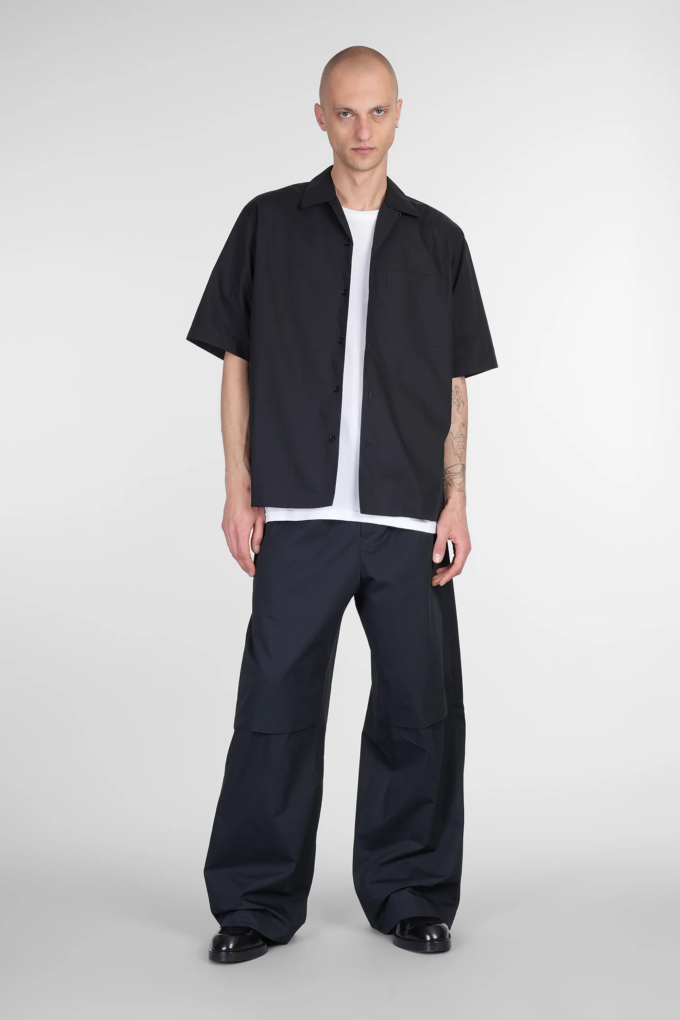 Pants in black cotton - Image 2