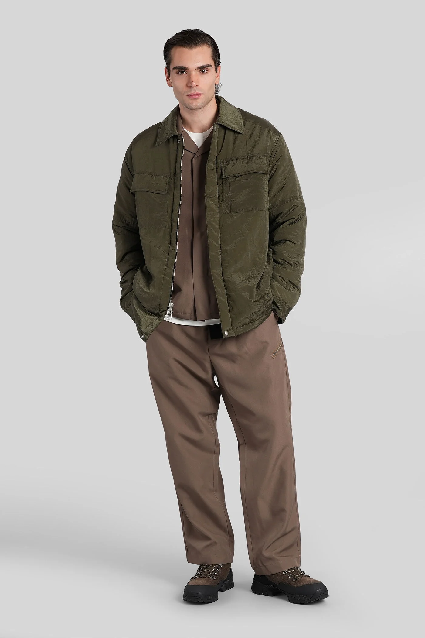 Pants in beige polyester - Image 2