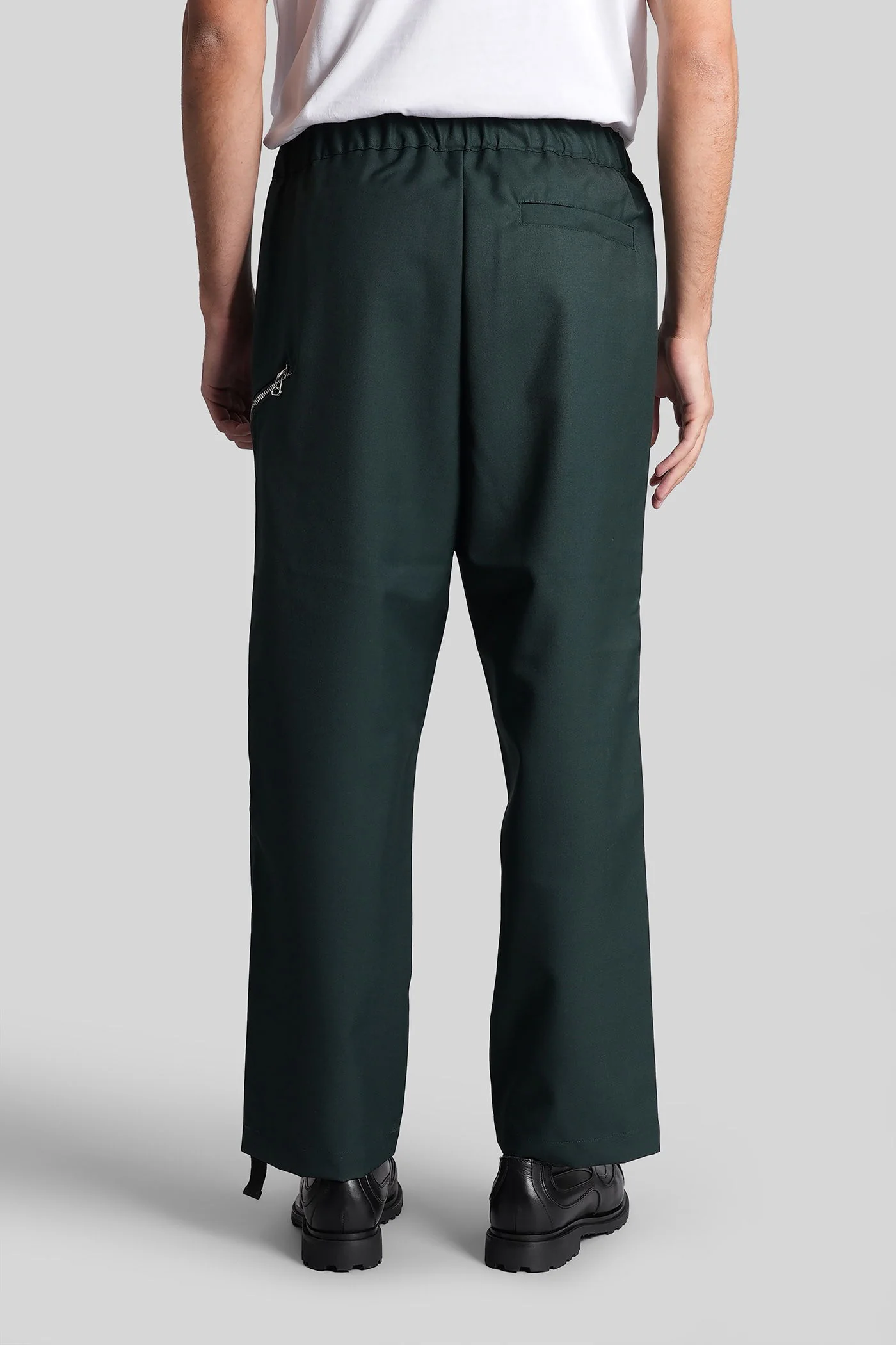 Pants in green wool - Image 3