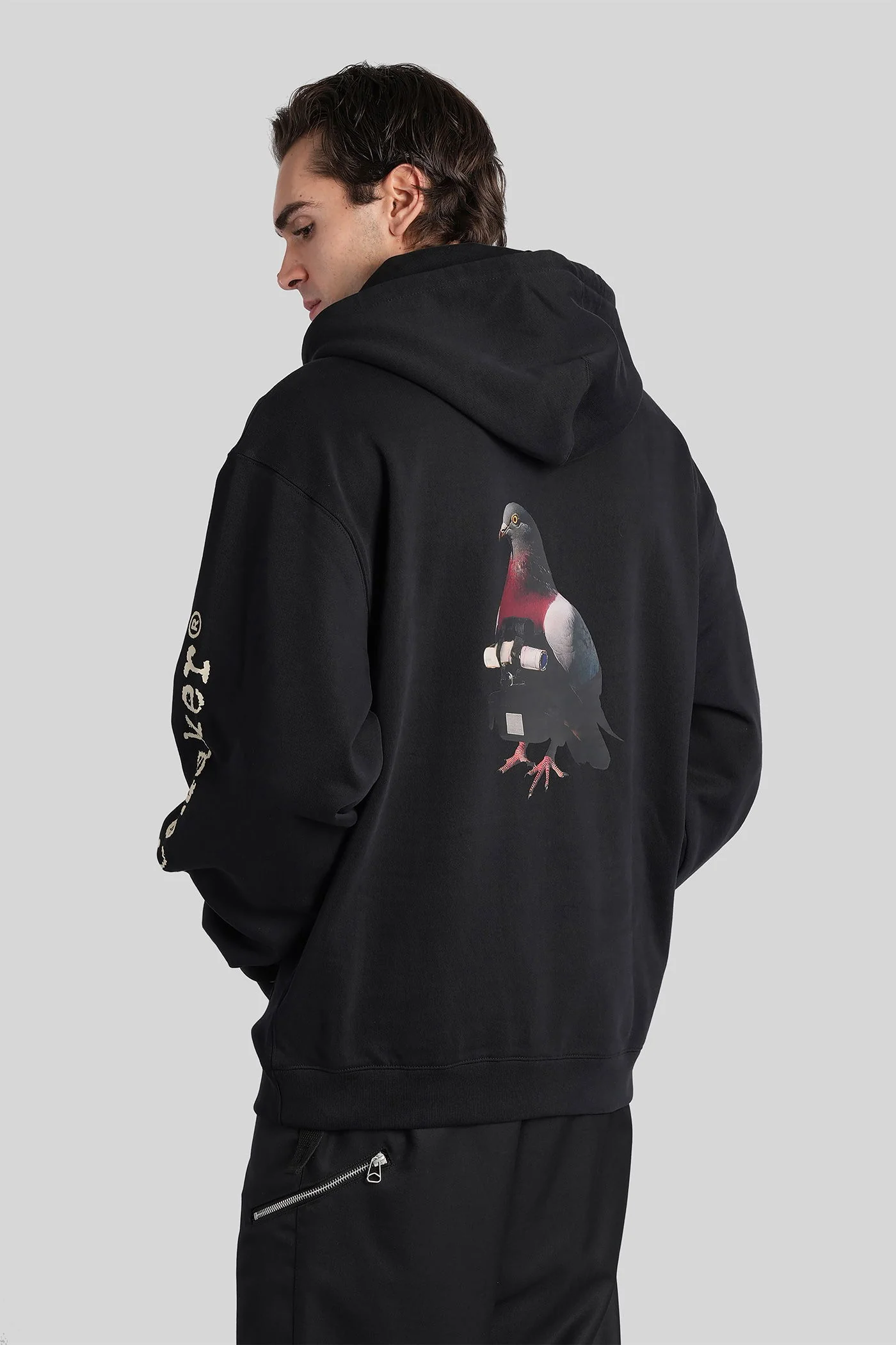 Sweatshirt in black cotton