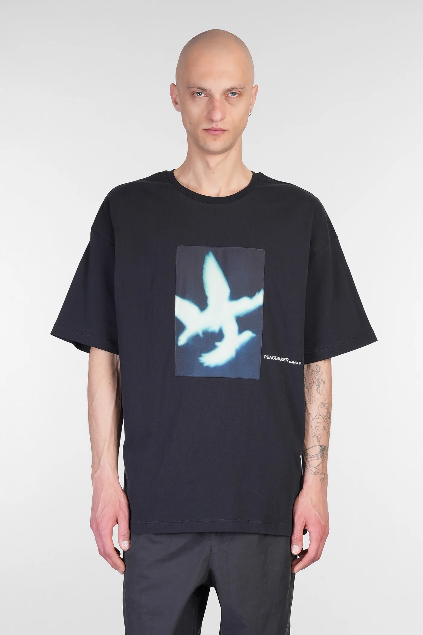 T-Shirt in black cotton