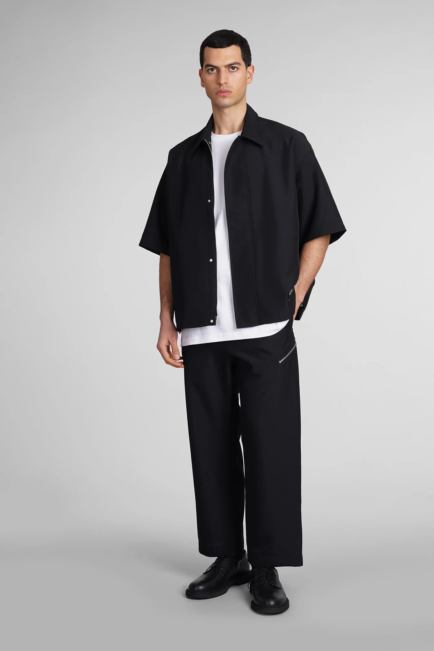 Sally Shirt in black polyester - Image 2