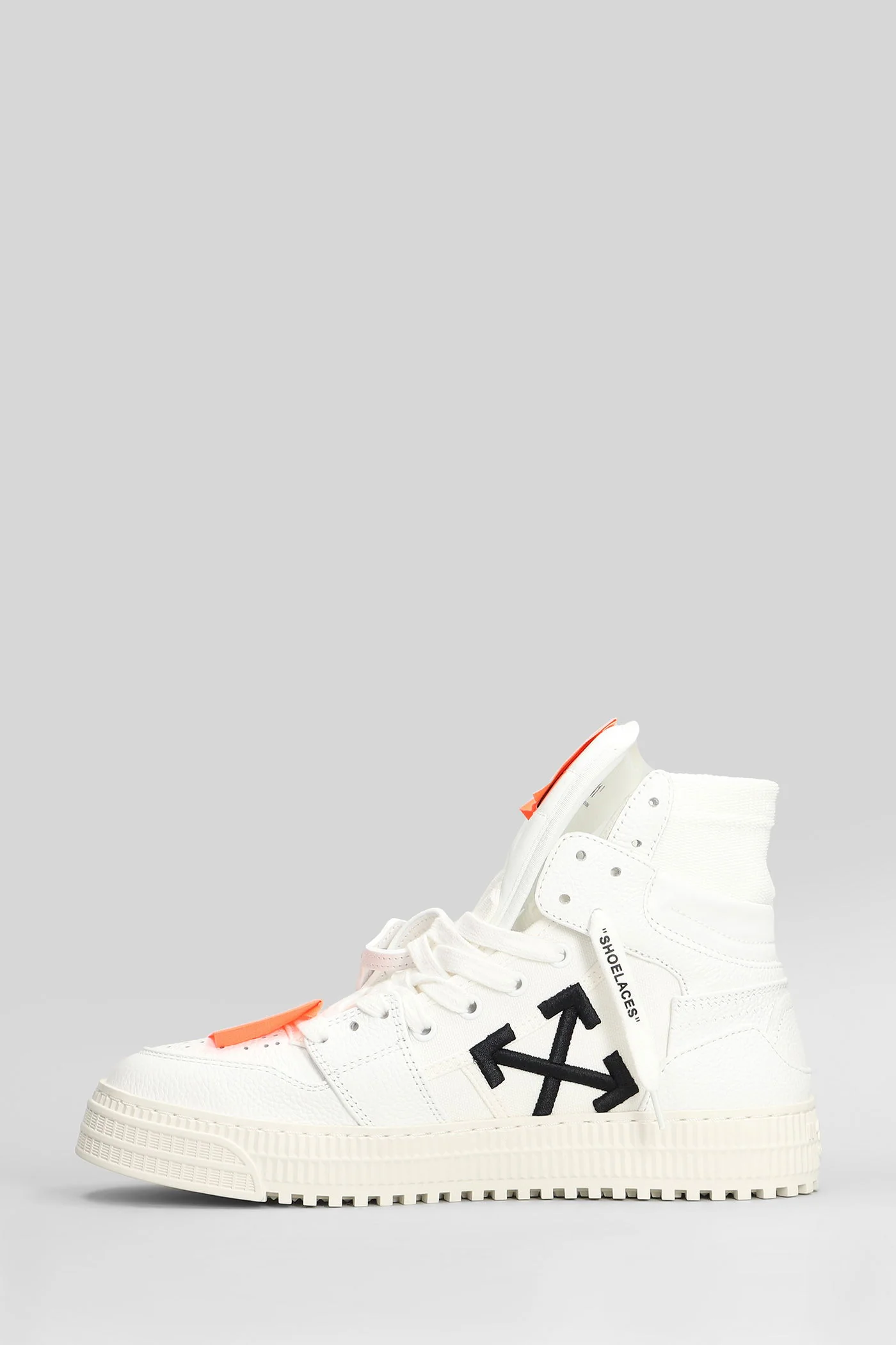 3.0 off court Sneakers in white leather and fabric - Image 3