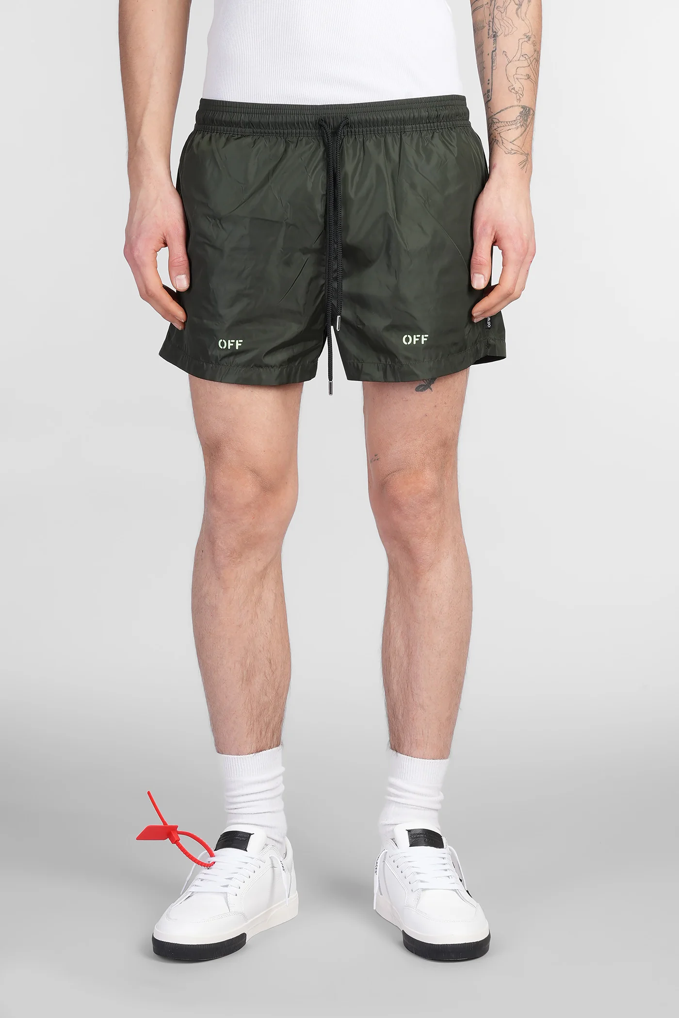 Beachwear in green polyamide - Image 96