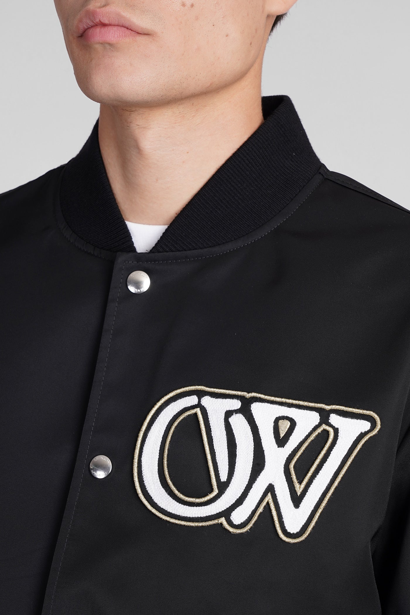 Bomber Jacket in black polyamide - Image 5