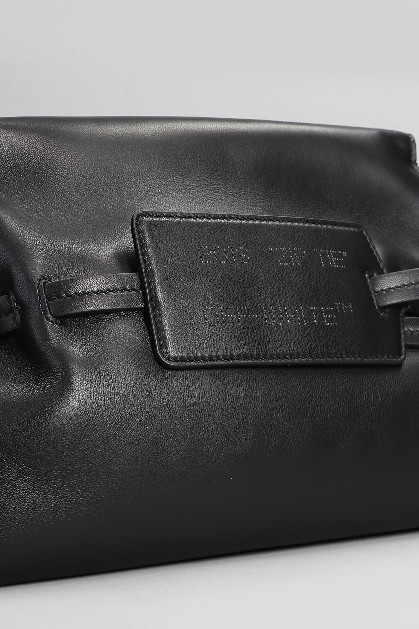 Clutch in black leather - Image 4