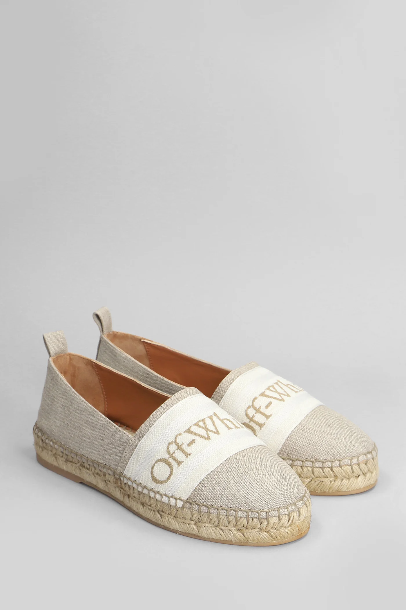 Espadrilles in beige linen - Image 2
