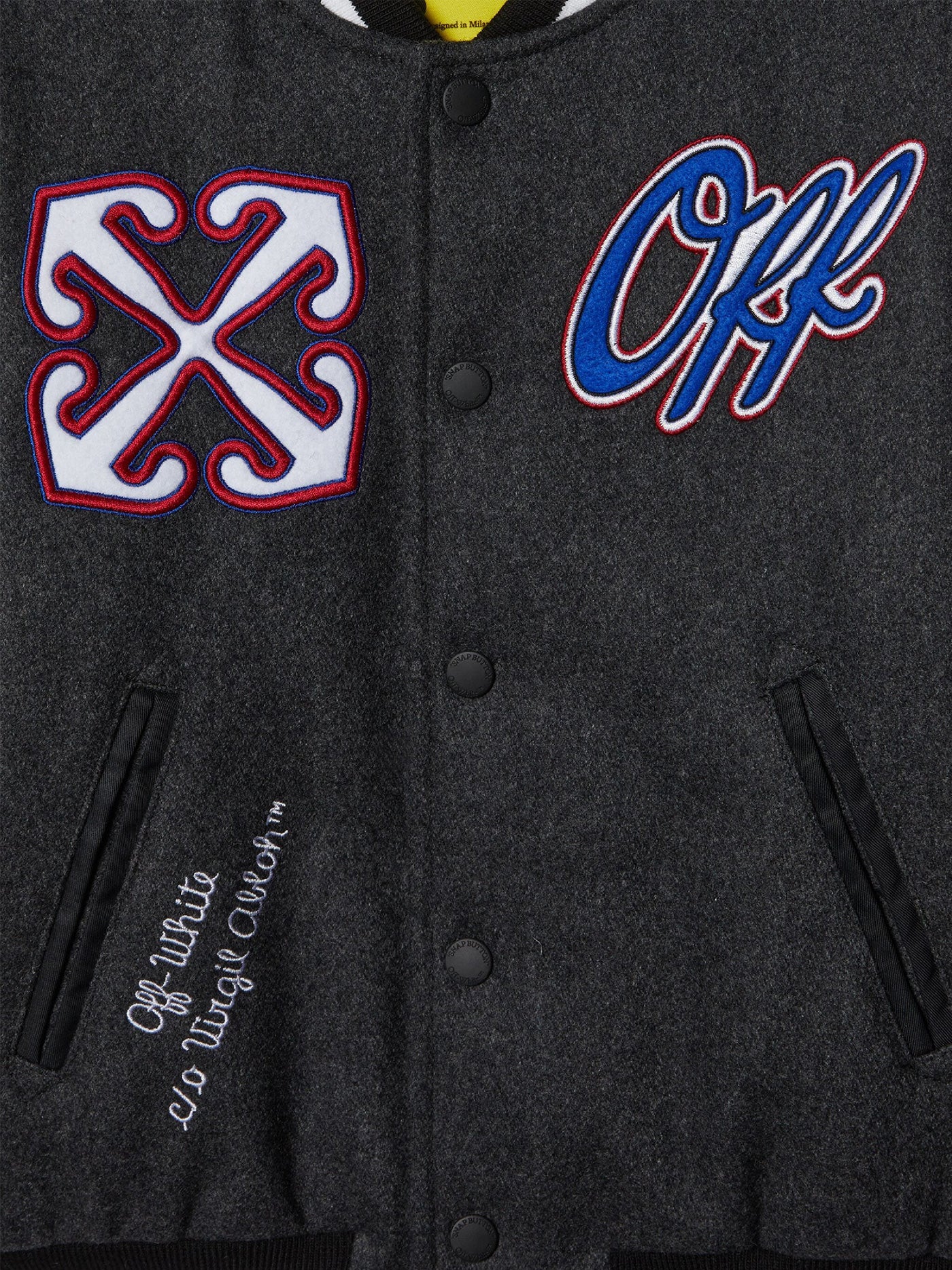 Bomber Jacket in grey wool - Image 3