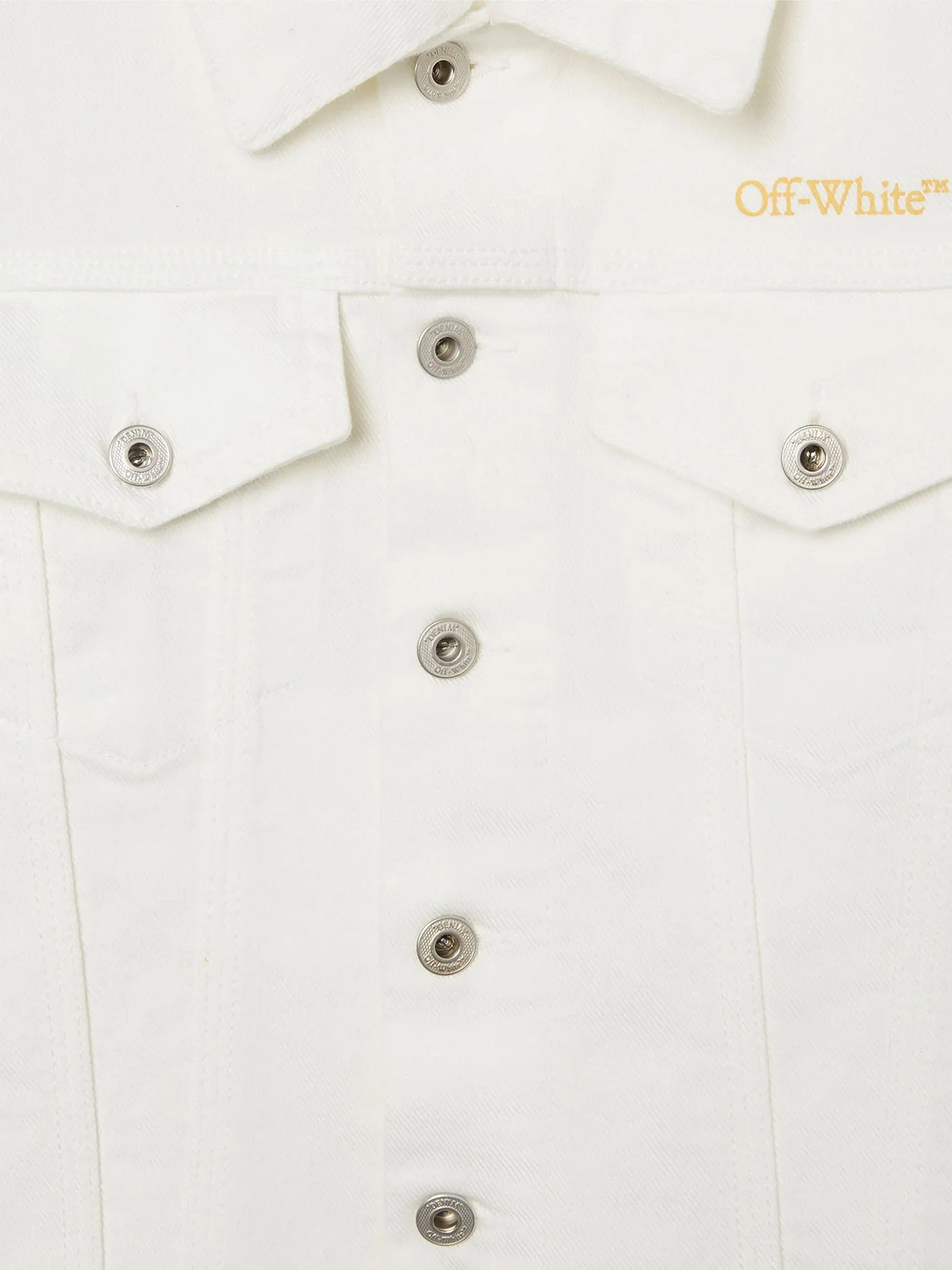Denim Jackets in white cotton - Image 3