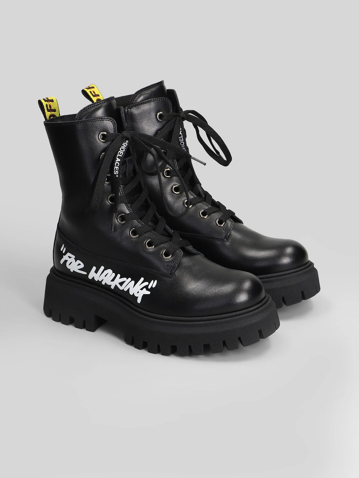 G-for walking boot Combat boots in black leather - Image 2