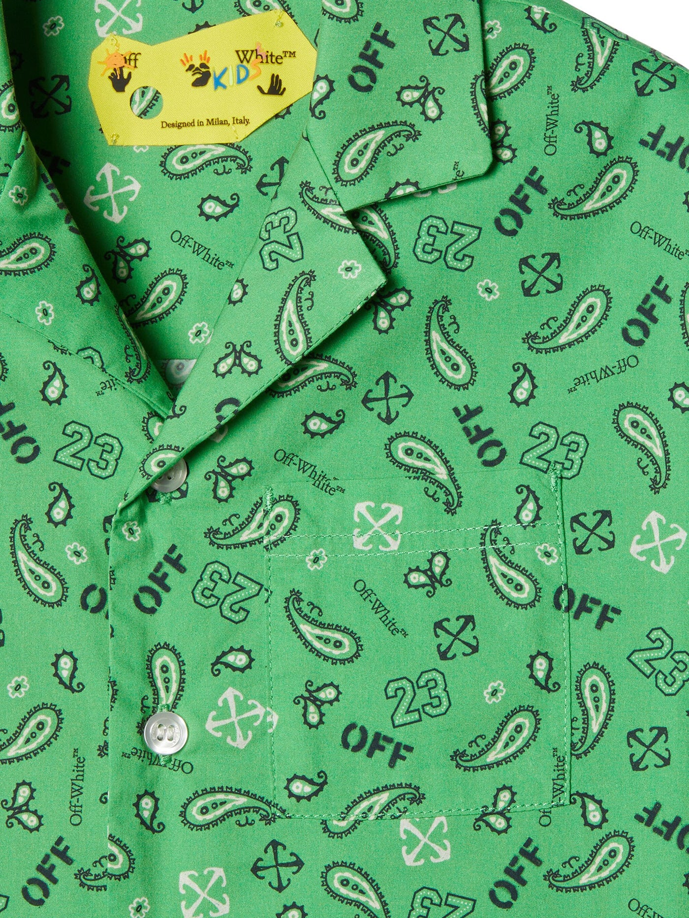 Shirt in green cotton - Image 3