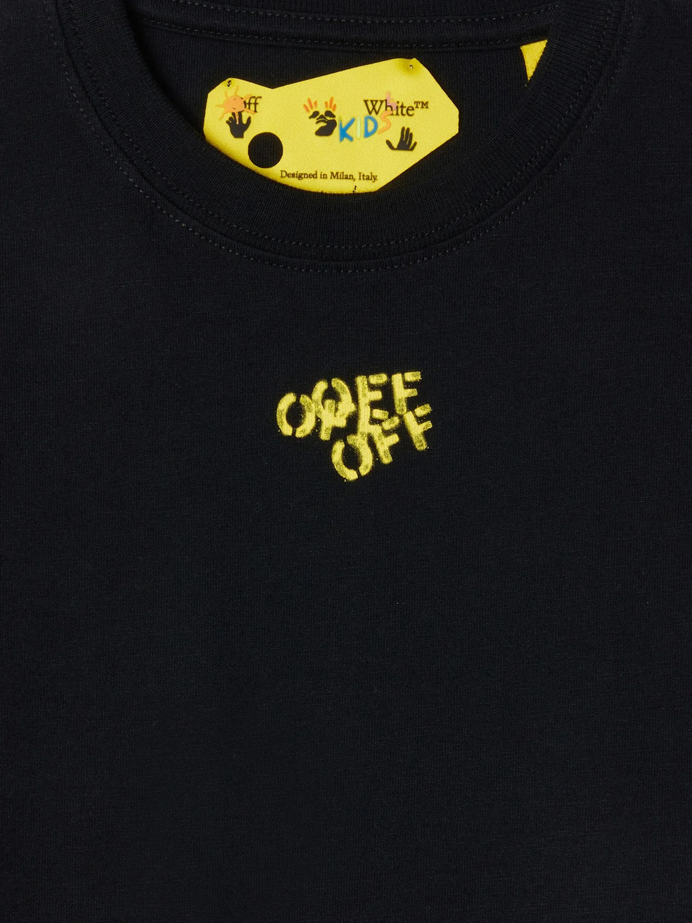 T-Shirt in black cotton - Image 3
