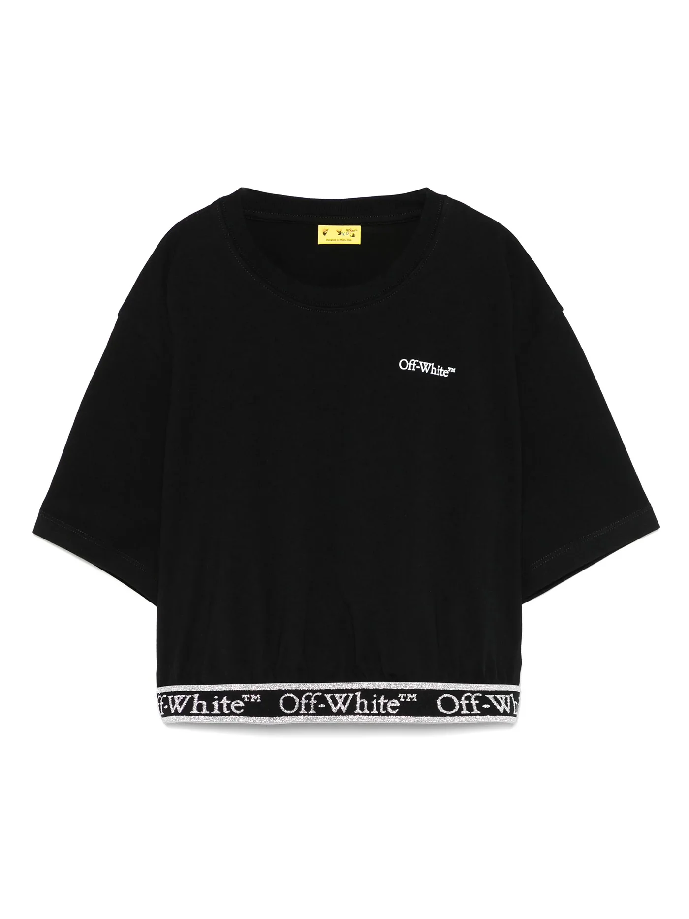 T-Shirt in black cotton