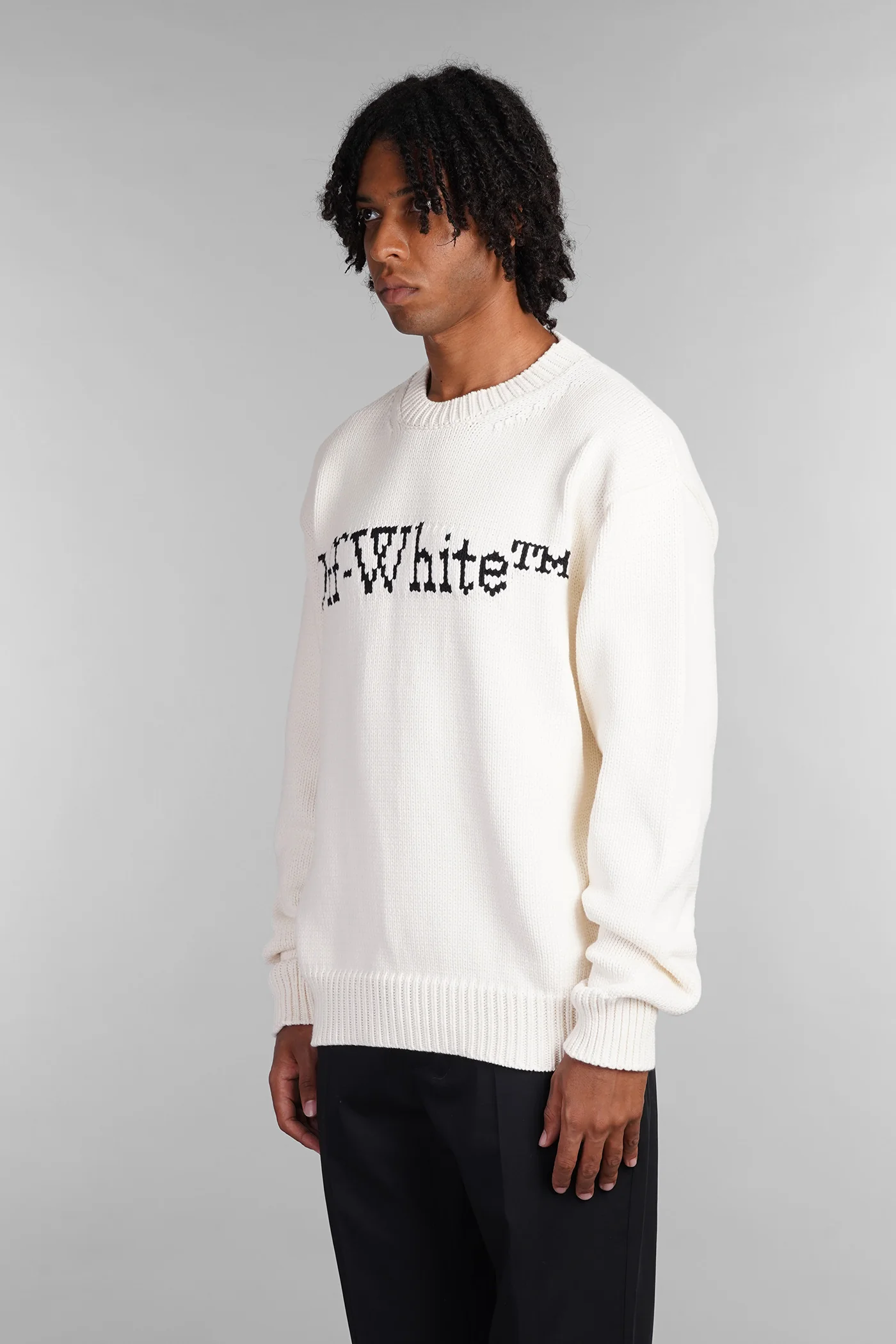 Knitwear in beige cotton - Image 4